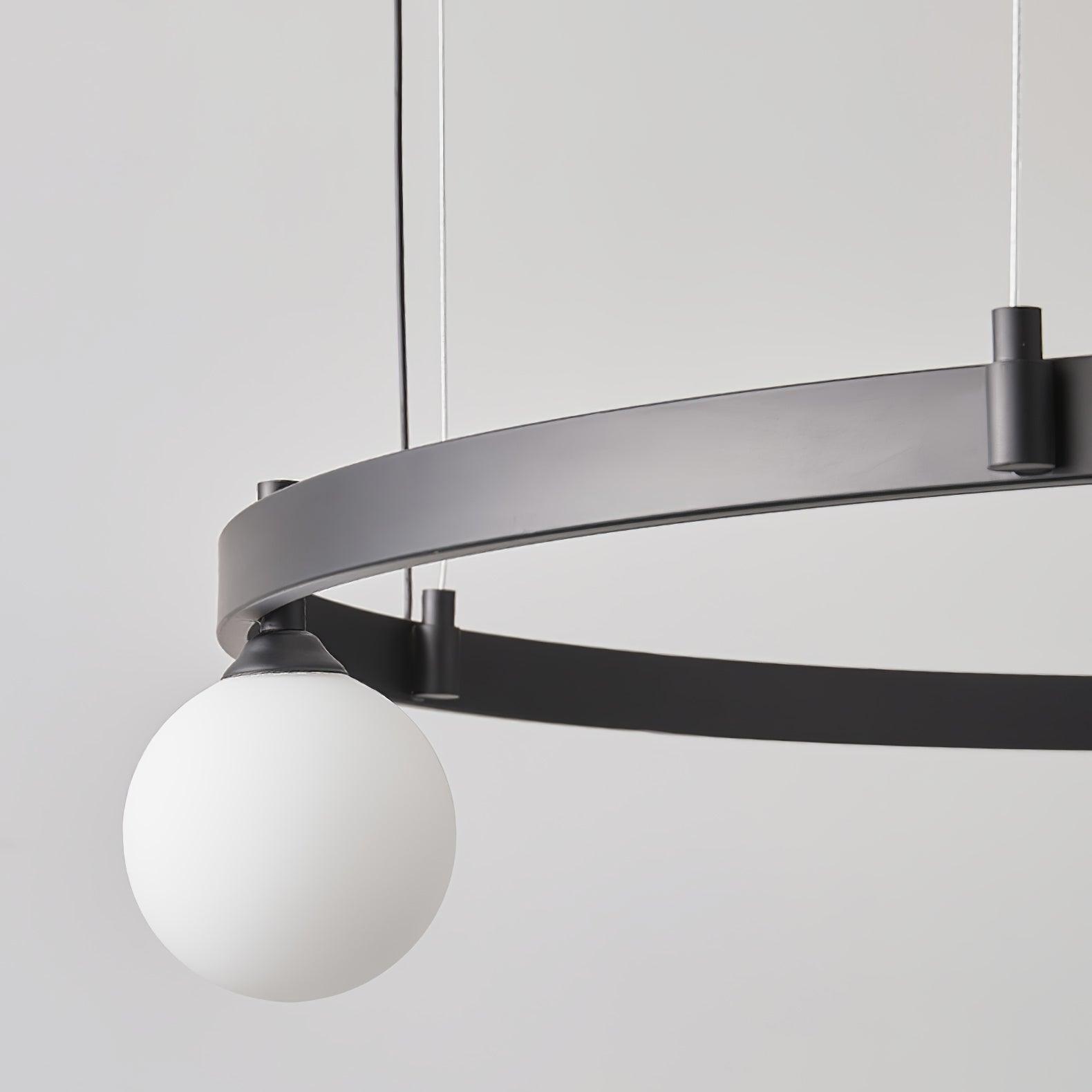 Orel Pendant Lamp Round Black Ring