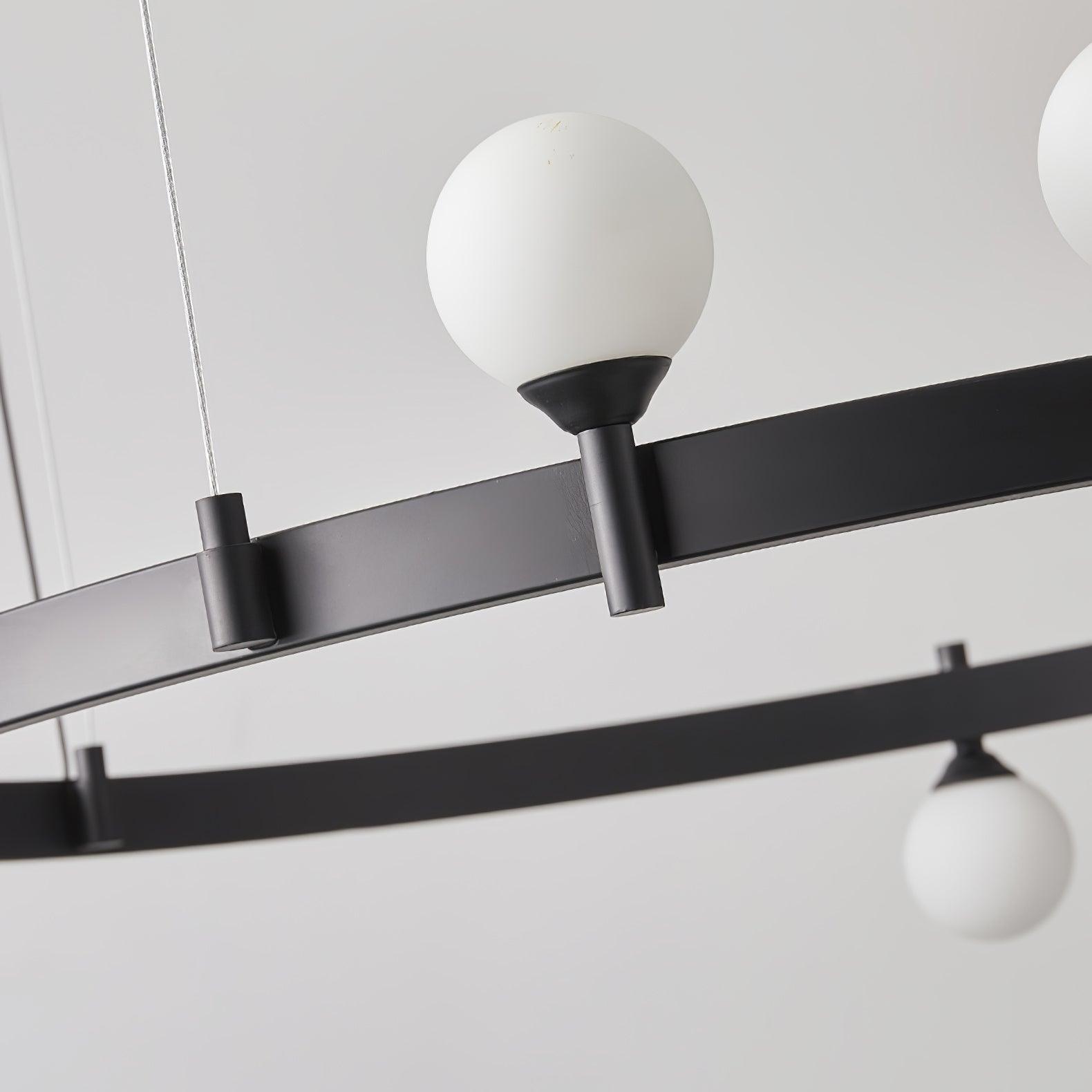 Orel Pendant Lamp Round Black Ring