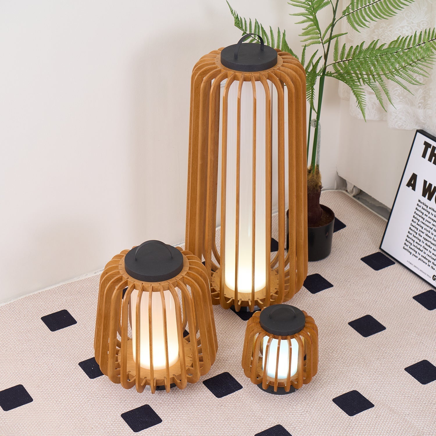 Irina Premium Art Portable Lantern Outdoor Light