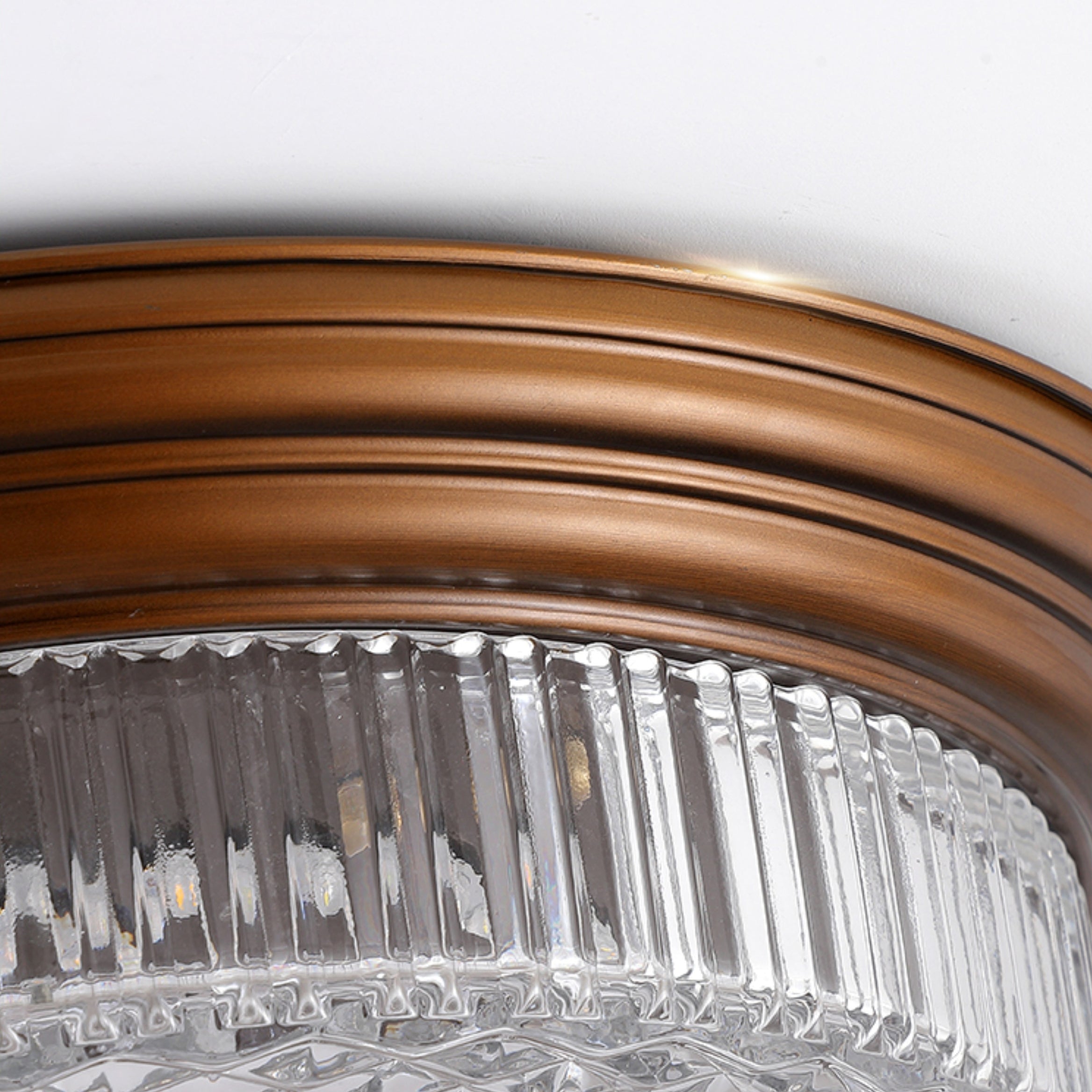 Aurebrook Crystal Round Flush Mount Ceiling Light