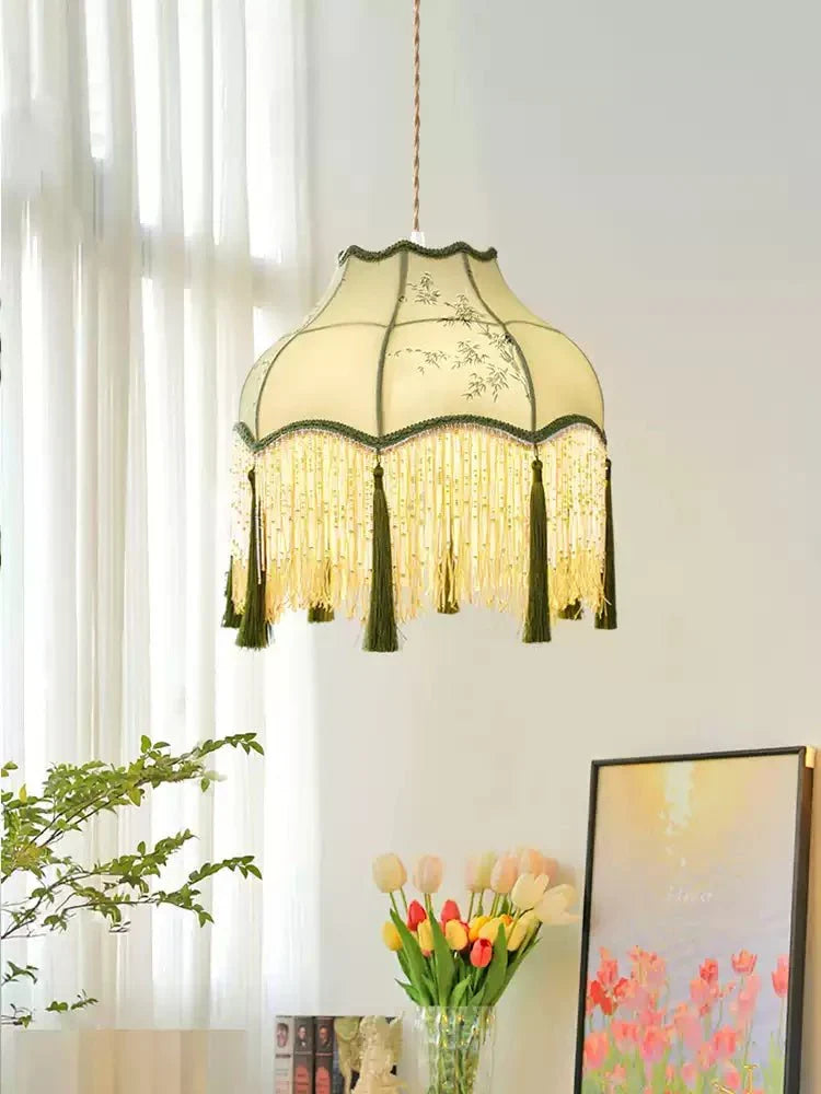 Aveniaya Beaded Fringe Pendant Light