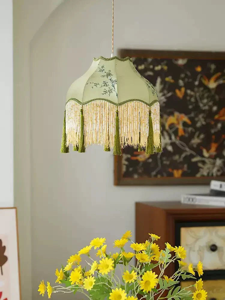 Aveniaya Beaded Fringe Pendant Light