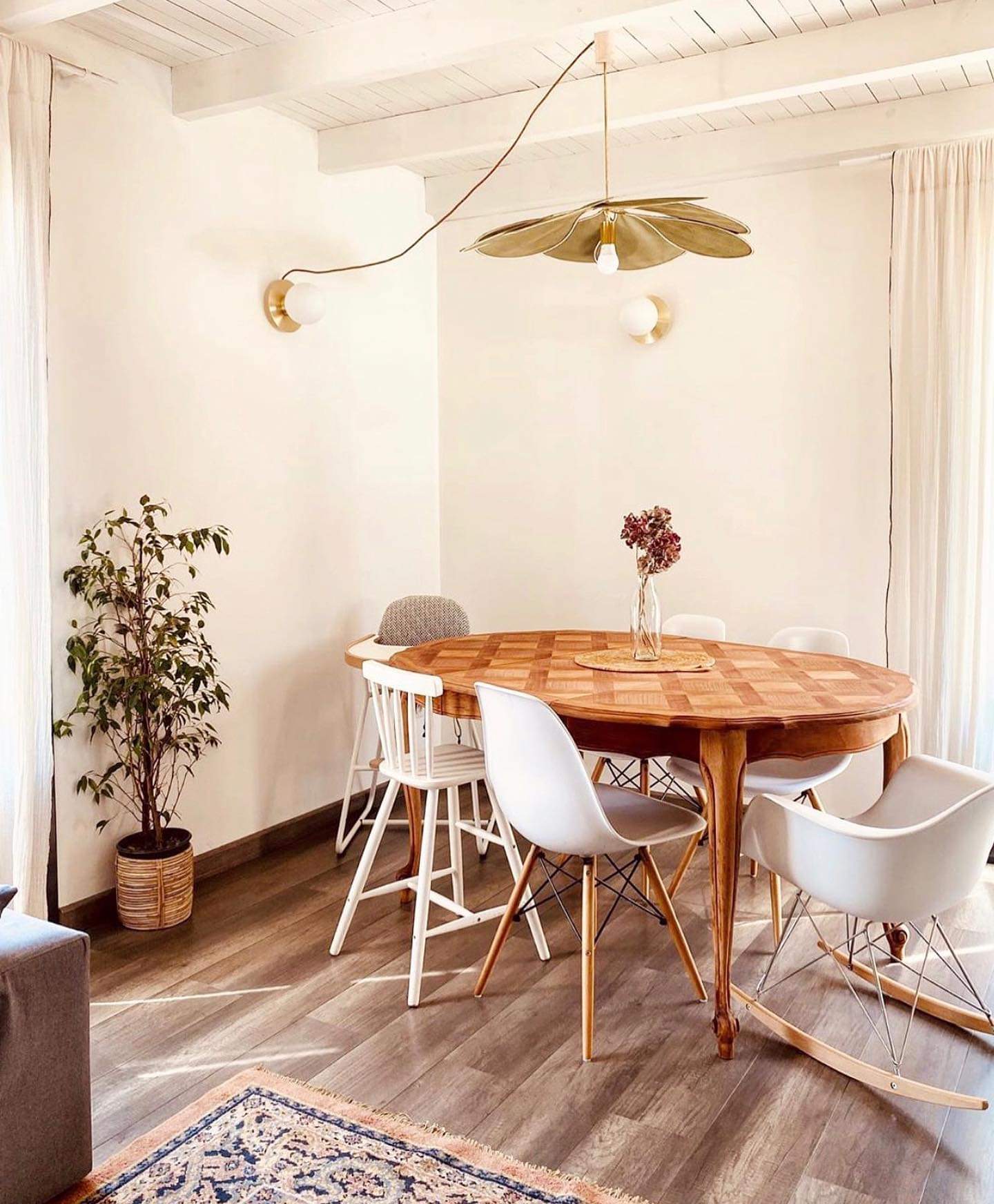 Dax Fabric Nature-inspired Pendant Lamp