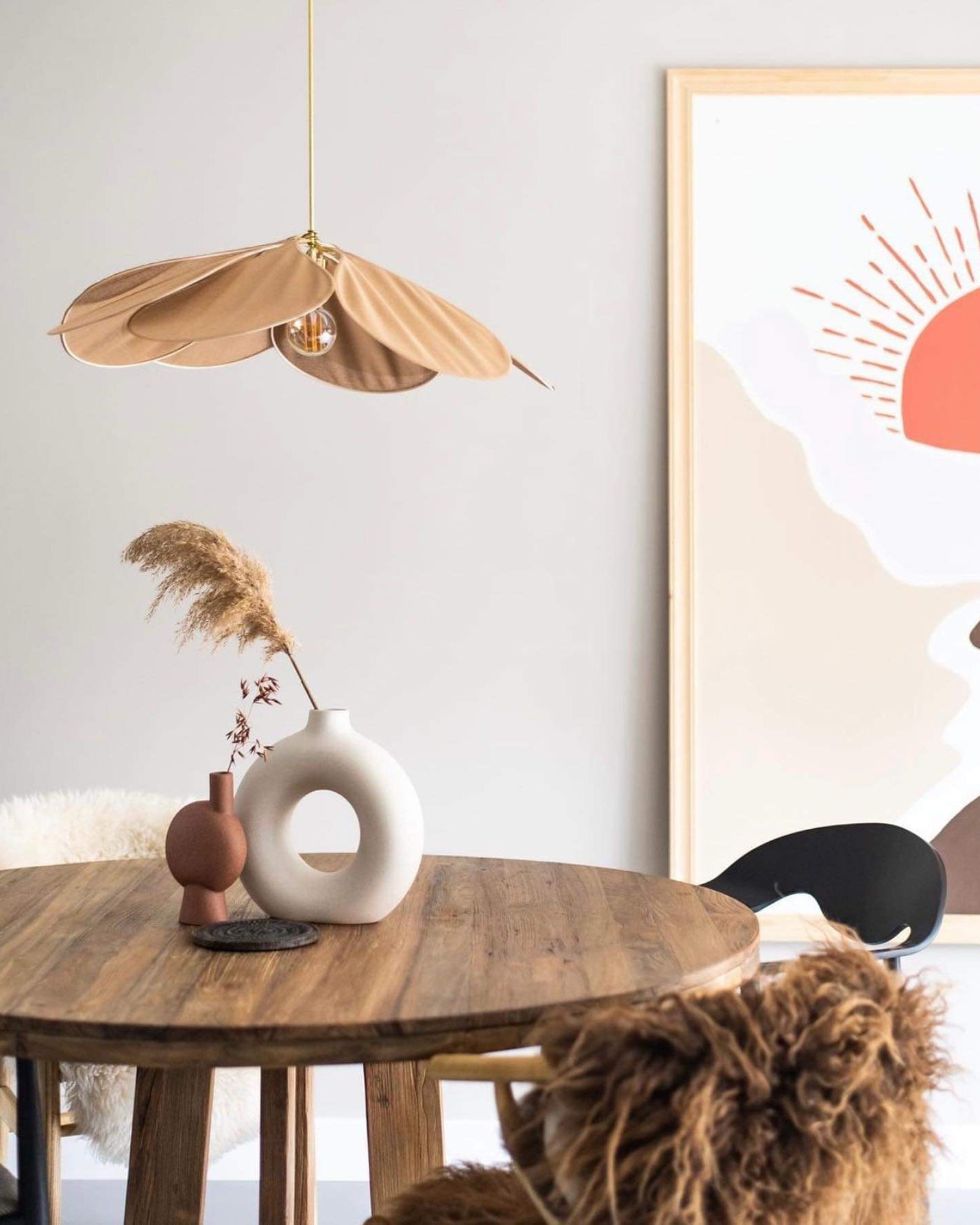 Dax Fabric Nature-inspired Pendant Lamp
