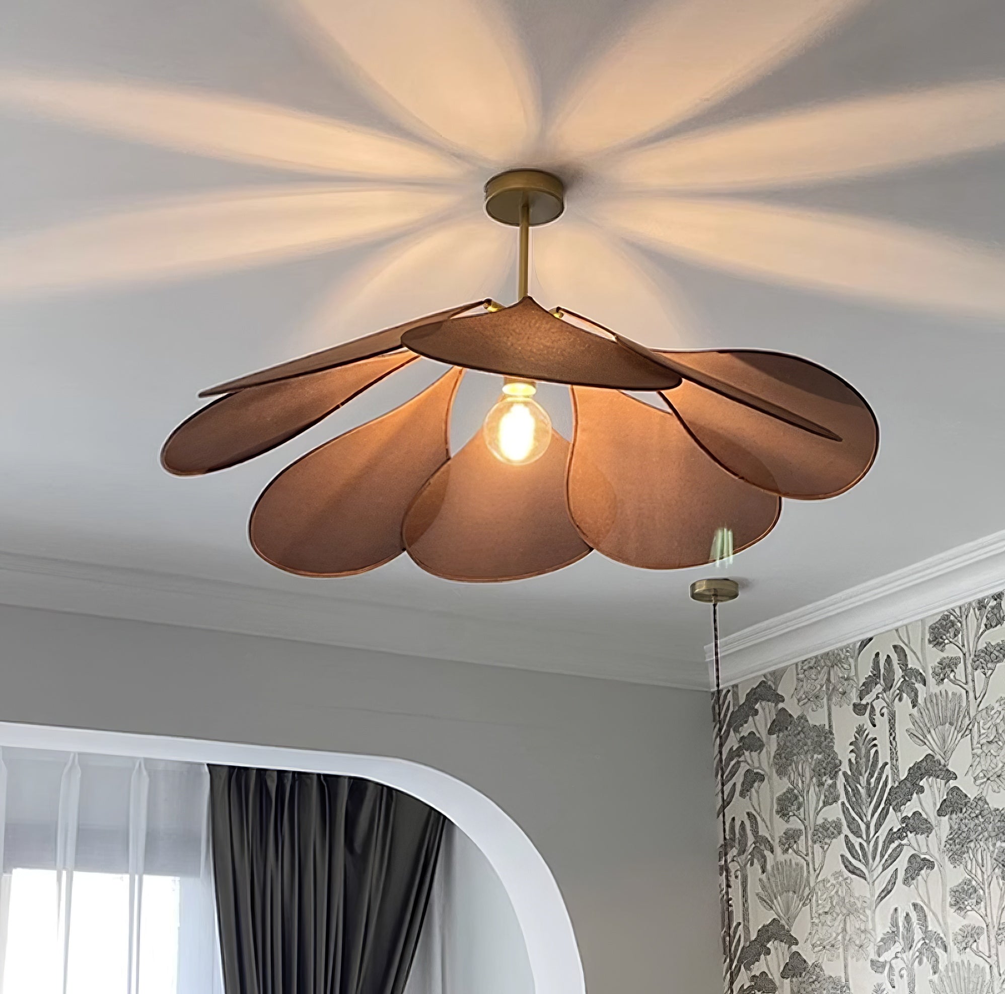 Dax Fabric Nature-inspired Pendant Lamp