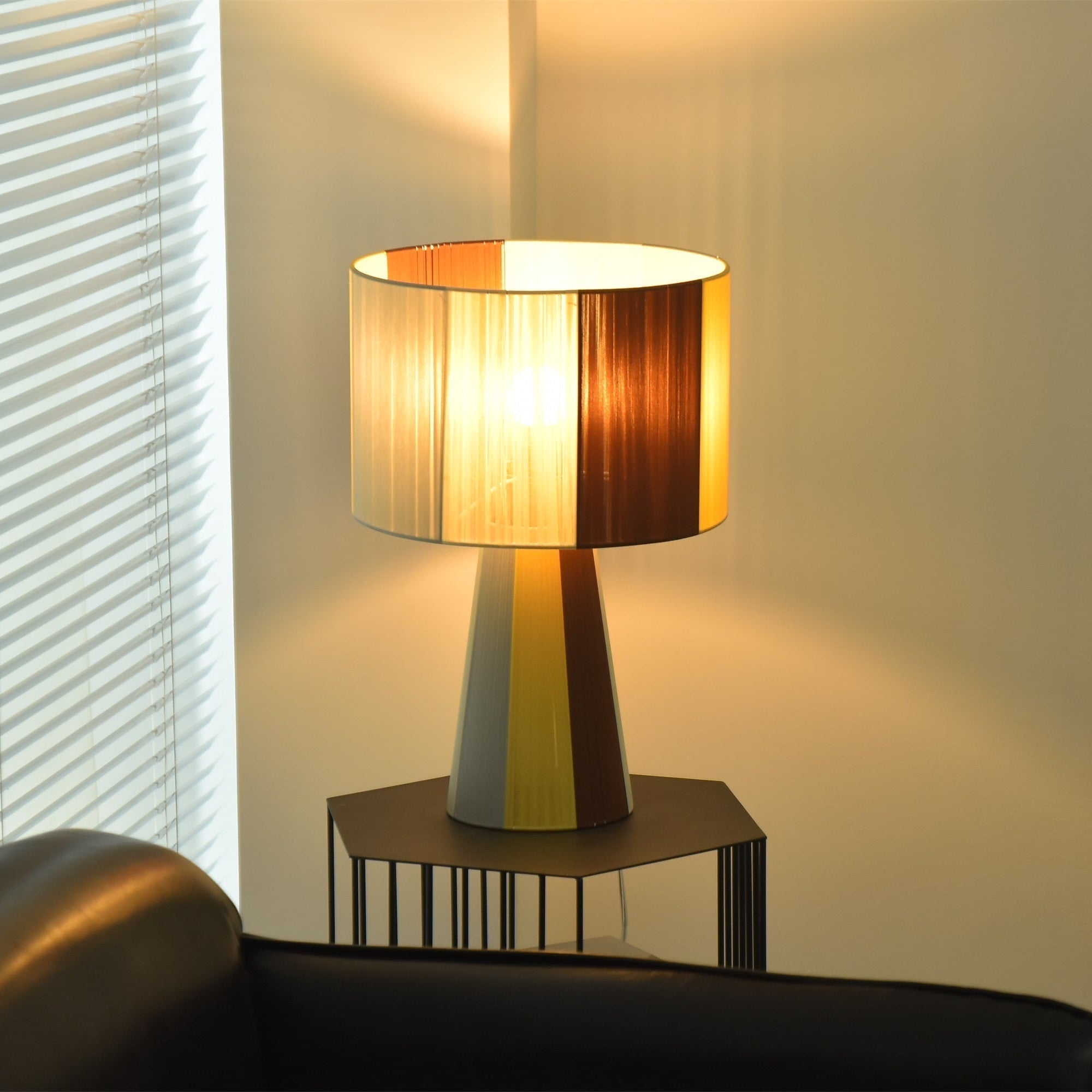 Ezra Modern Fabric Table Lamp
