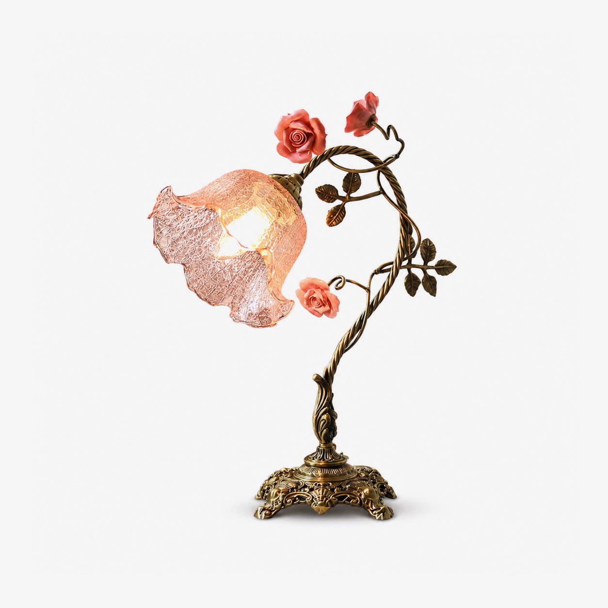 Rosalune Campanella Vintage Rose Table Lamp