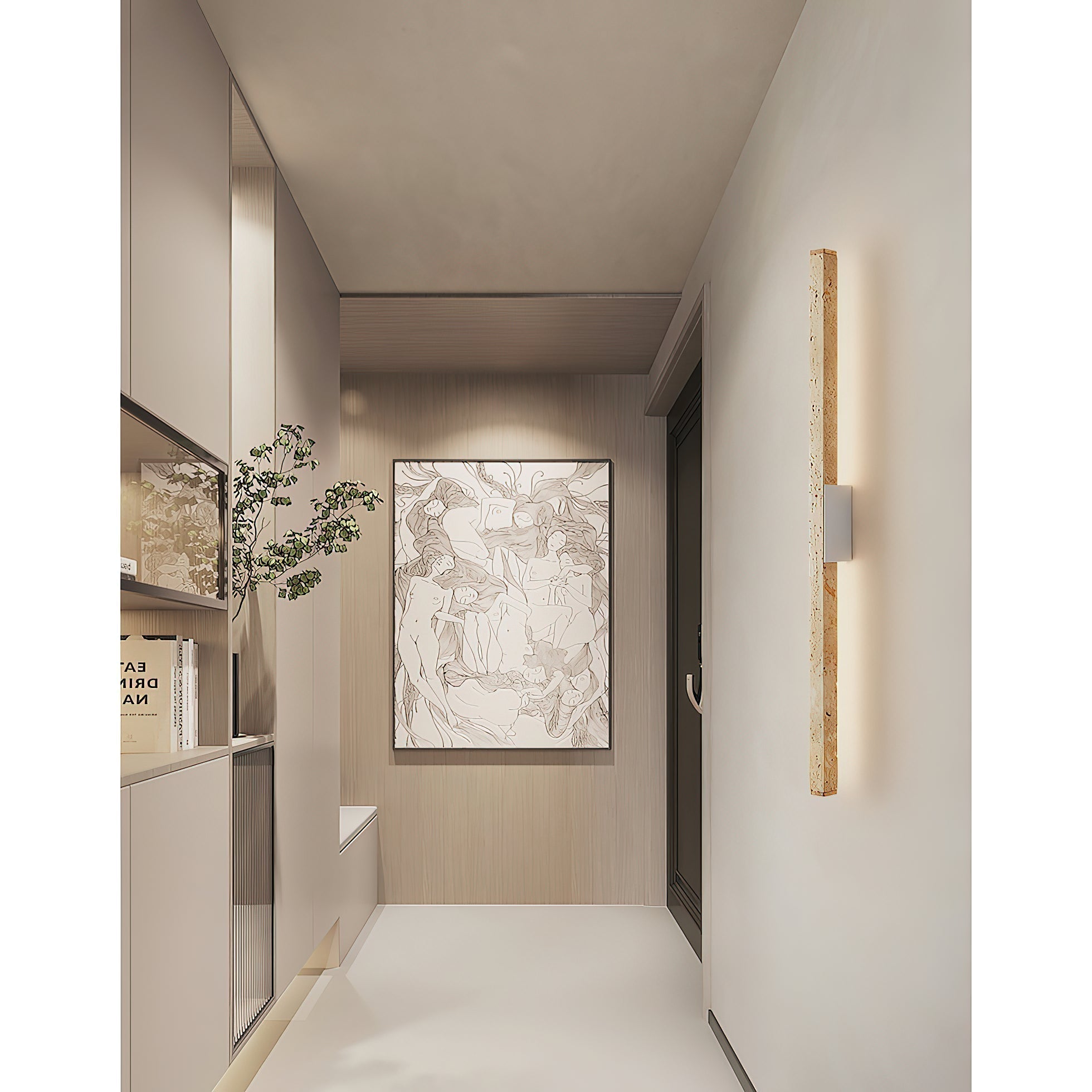 Vivyna Travertine Wall Lamp