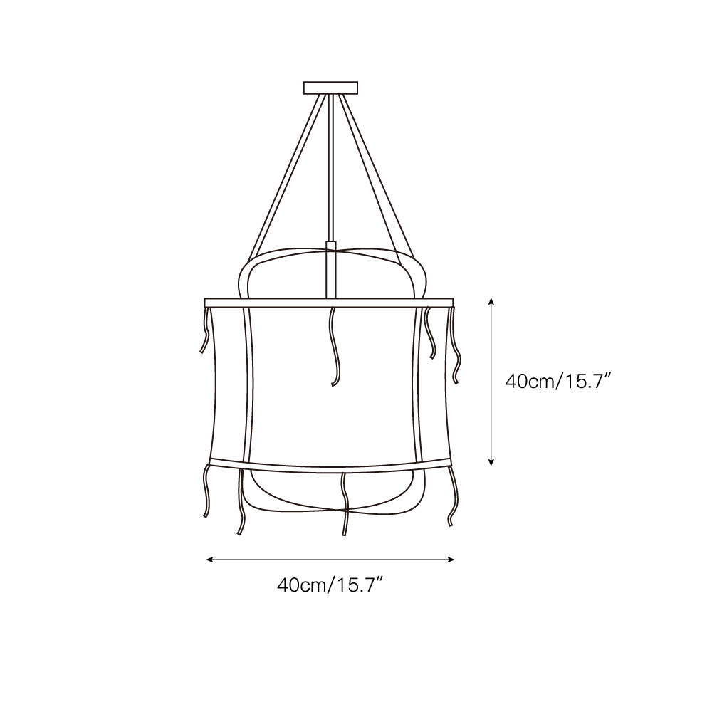 Erina Linen Chandelier