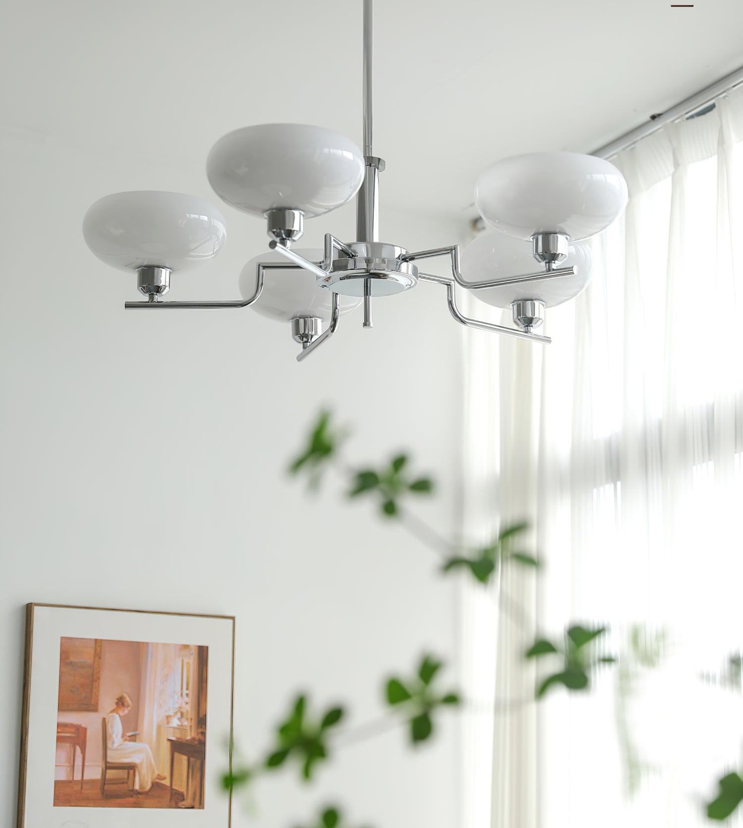 Amino Pendant Lamp Glass Globe Brass Frame
