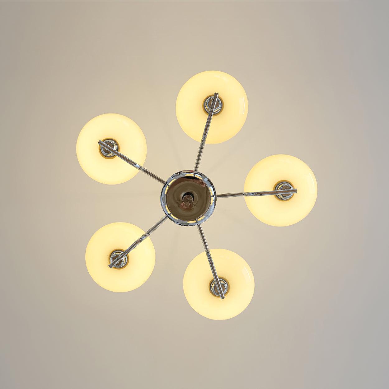 Amino Pendant Lamp Glass Globe Brass Frame