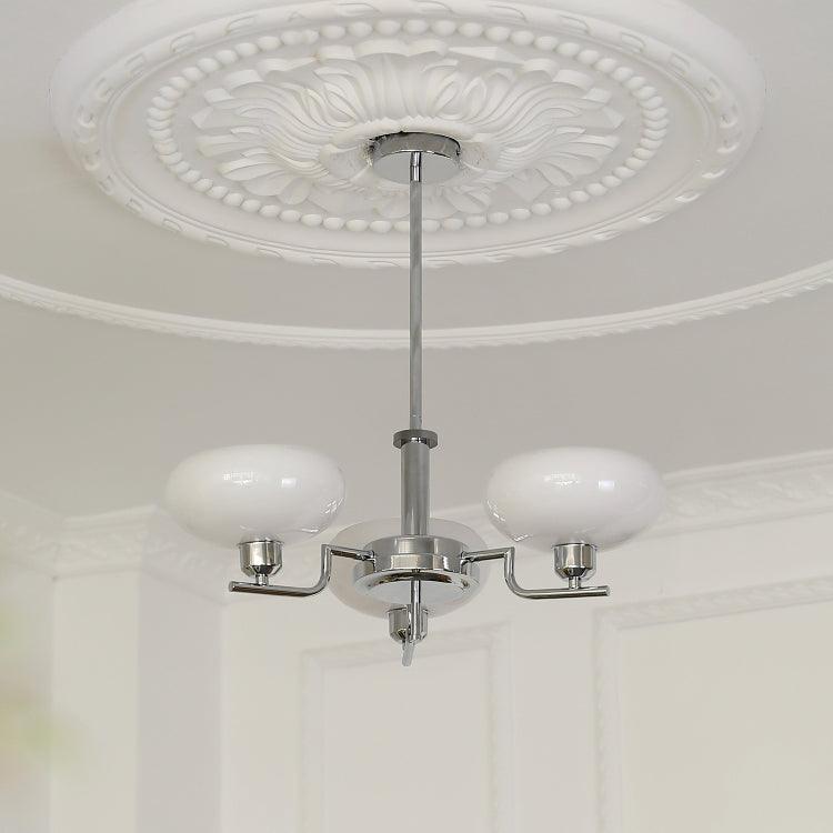 Amino Pendant Lamp Glass Globe Brass Frame