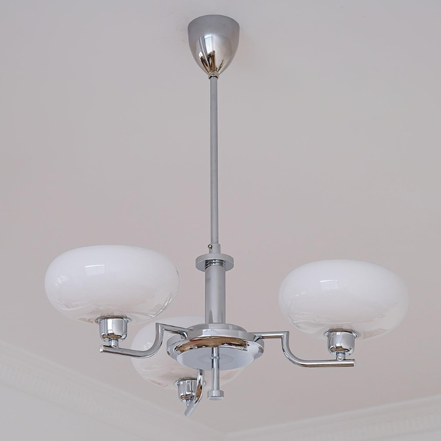 Amino Pendant Lamp Glass Globe Brass Frame
