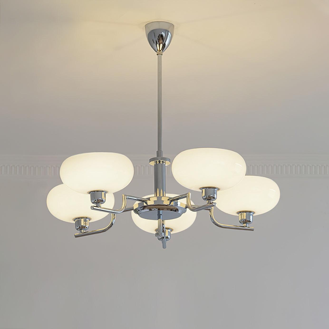 Amino Pendant Lamp Glass Globe Brass Frame
