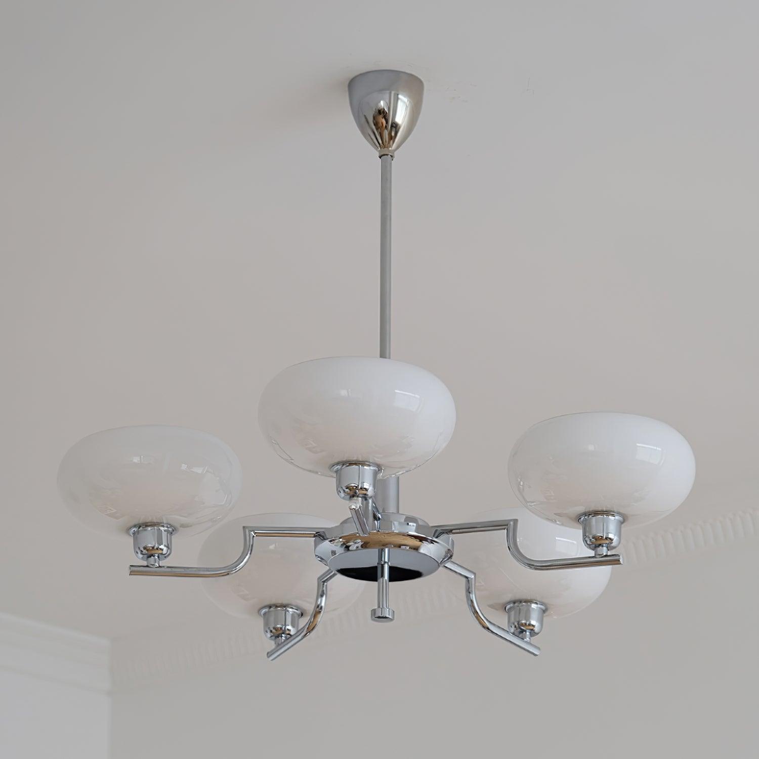 Amino Pendant Lamp Glass Globe Brass Frame