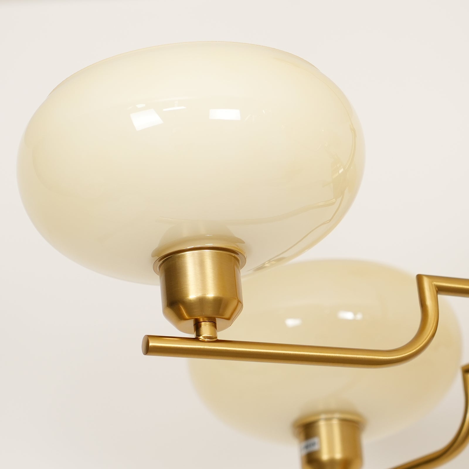 Amino Pendant Lamp Glass Globe Brass Frame