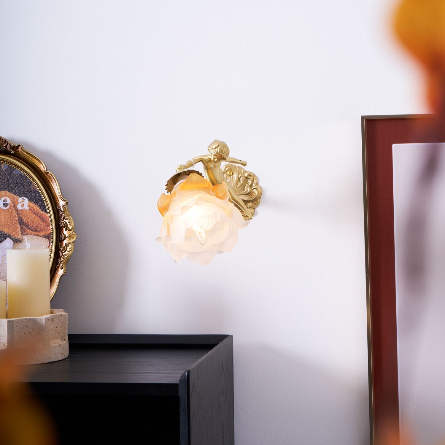 Bex Flying Angel Glass Wall Light