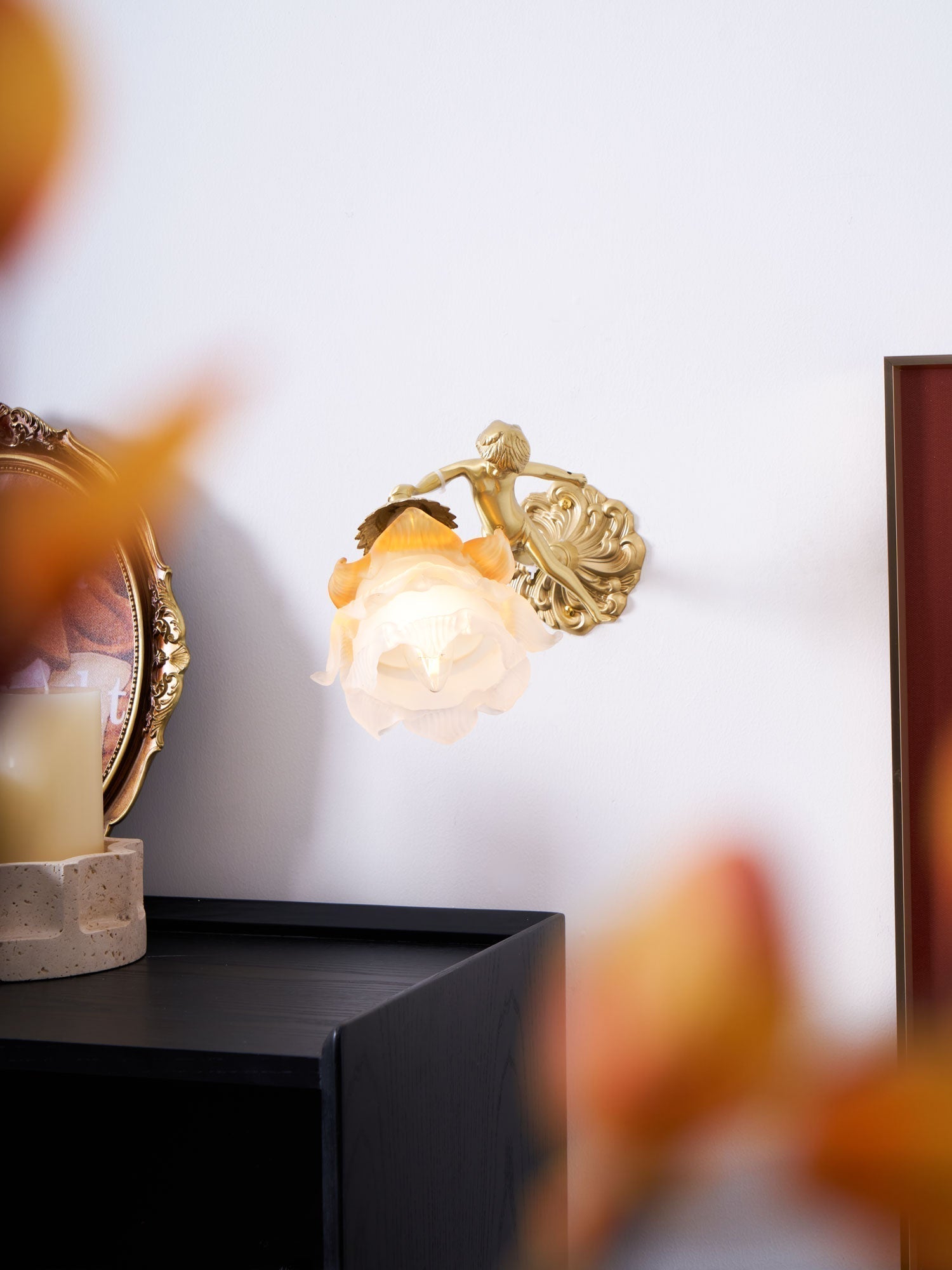 Bex Flying Angel Glass Wall Light