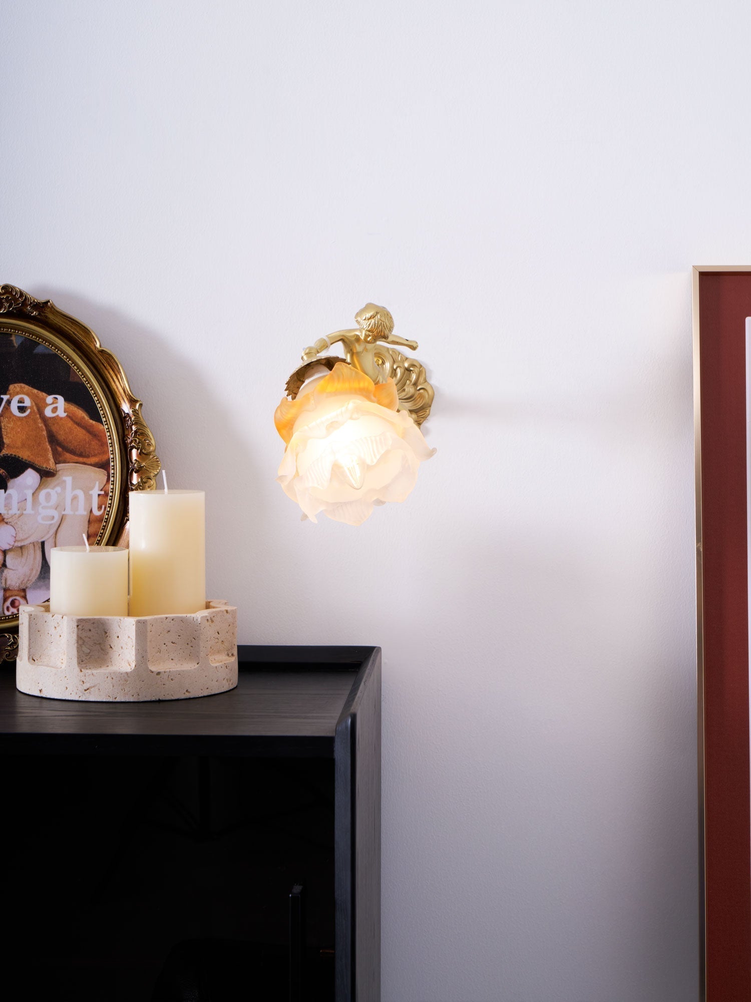 Bex Flying Angel Glass Wall Light