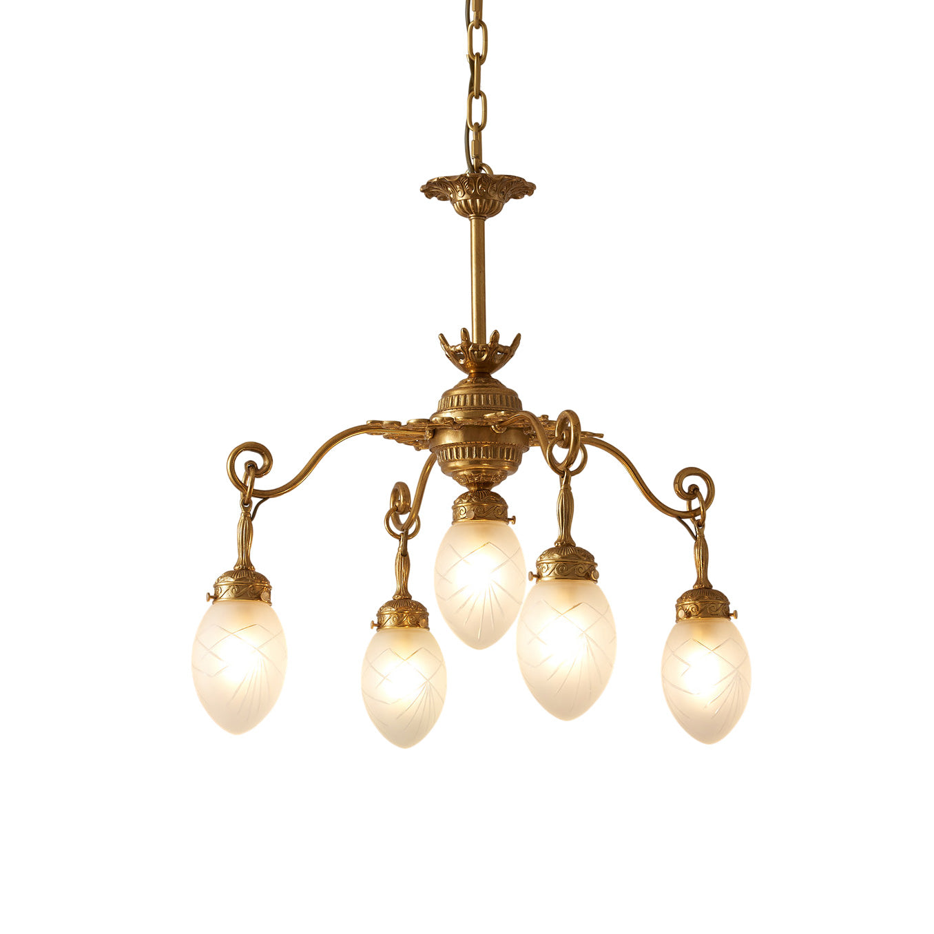Quezal Chandelier