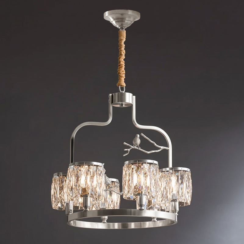 Briarmere Crystal Bird Chandelier