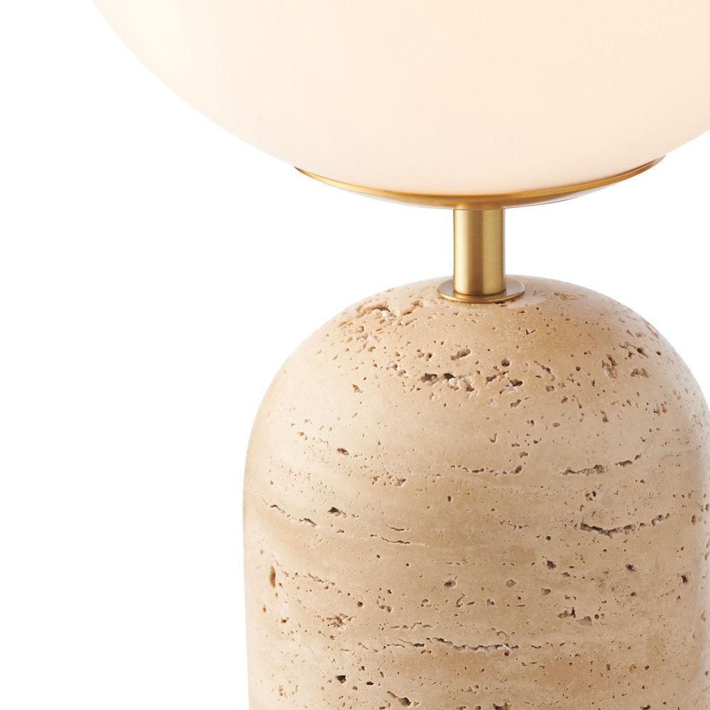 Nuvor Travertine Table Lamp