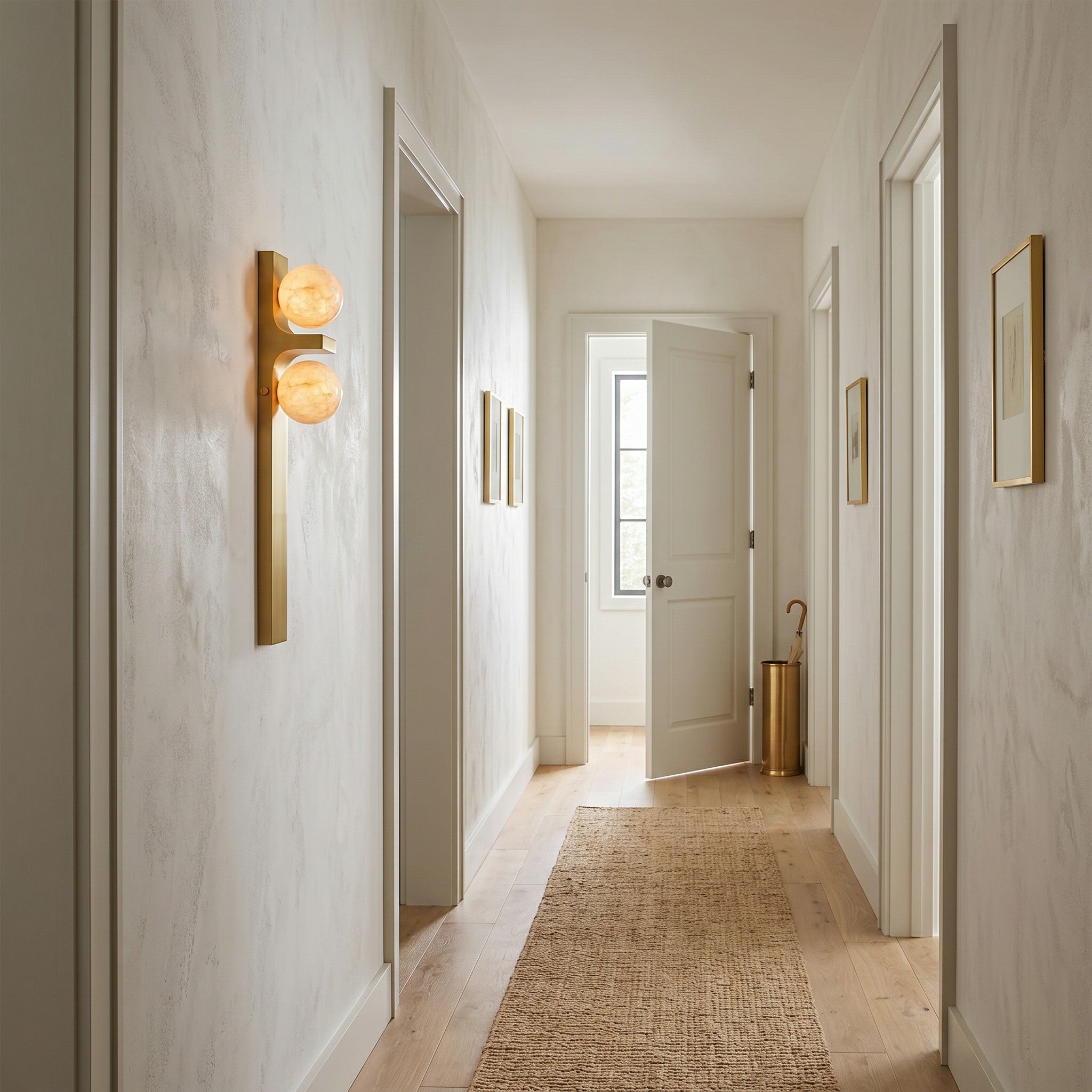 Auralen Alabaster Wall Sconce