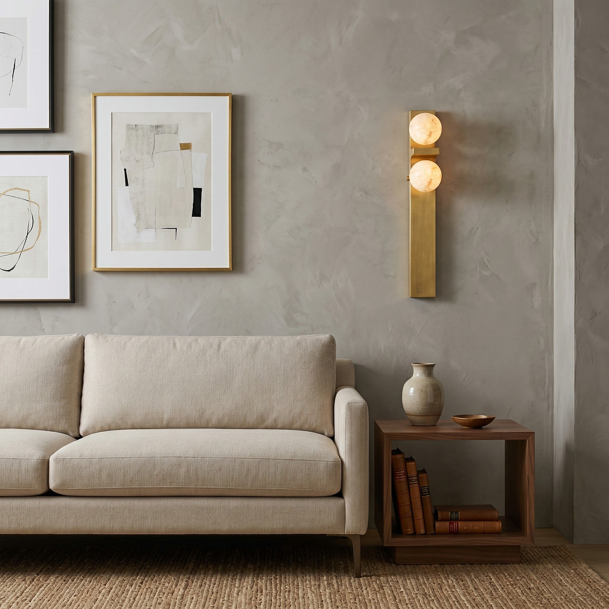 Auralen Alabaster Wall Sconce
