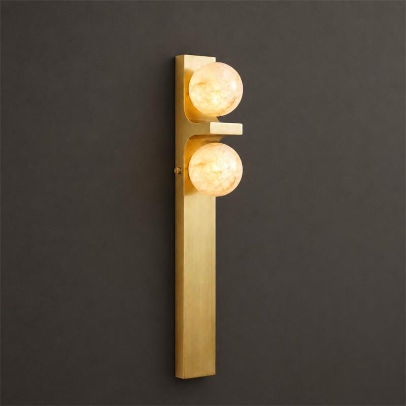 Auralen Alabaster Wall Sconce