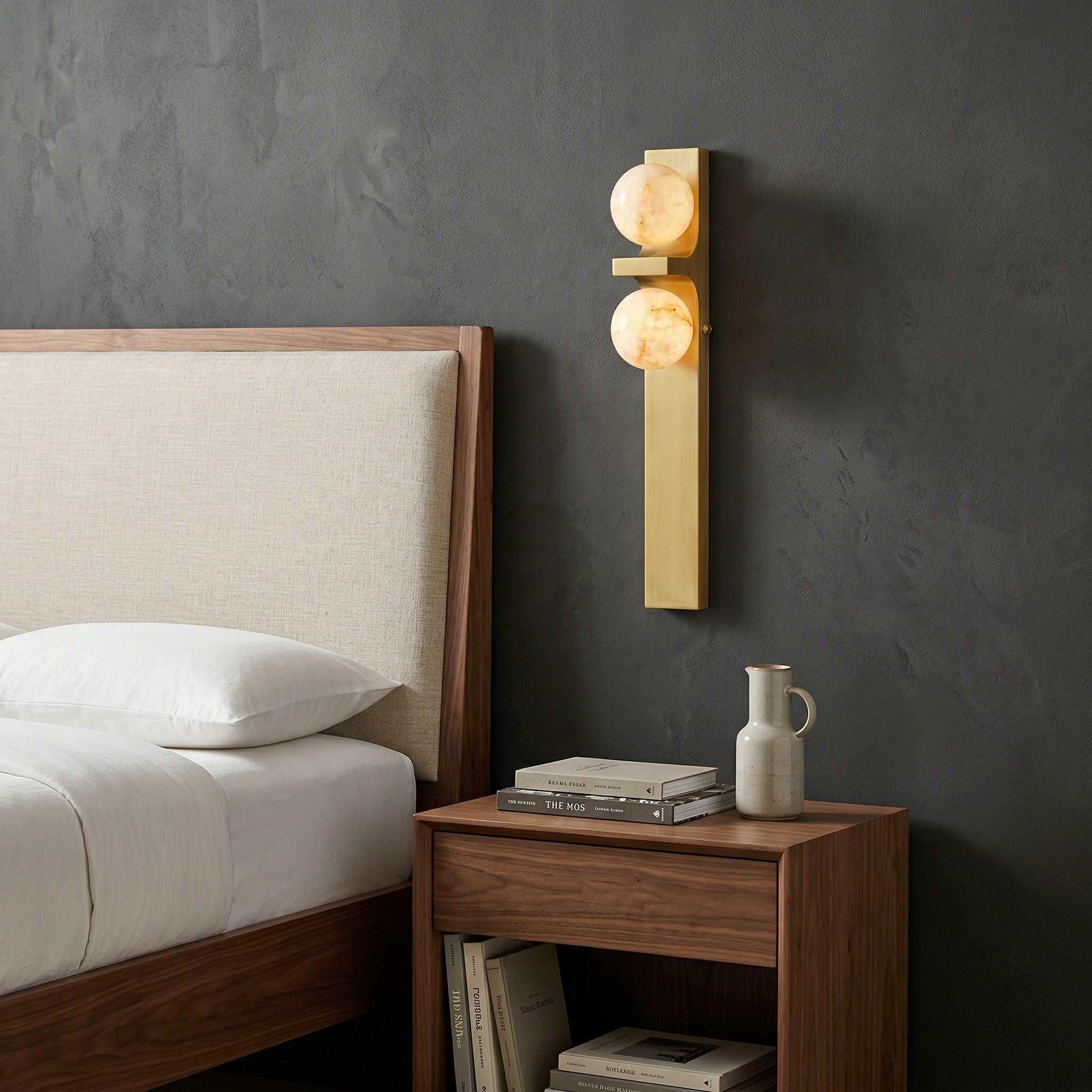 Auralen Alabaster Wall Sconce