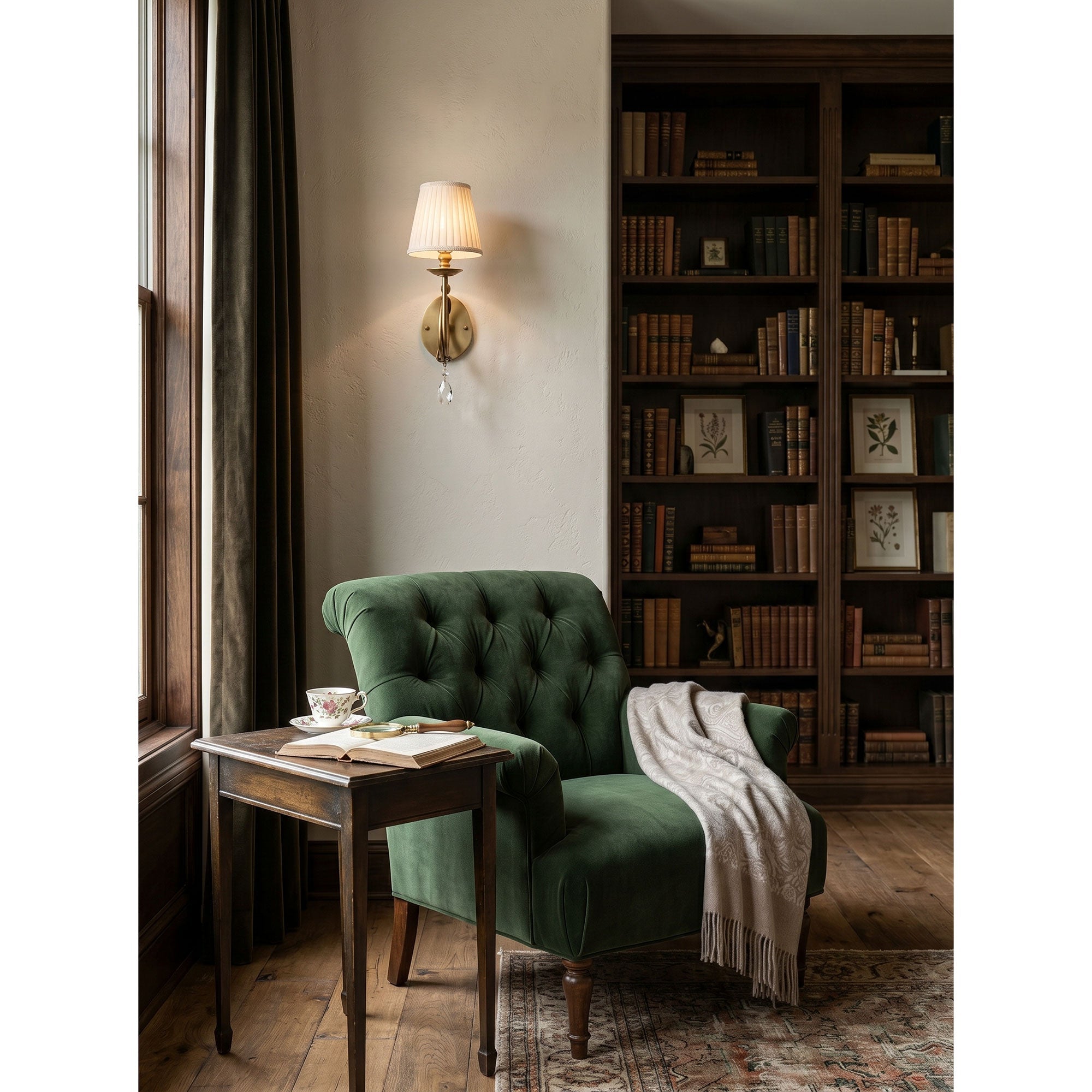 Orvienne Bird Fabric Wall Sconce