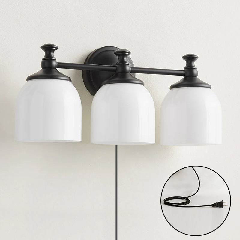 Celiaya Chart Glass Plug-in Wall Sconce