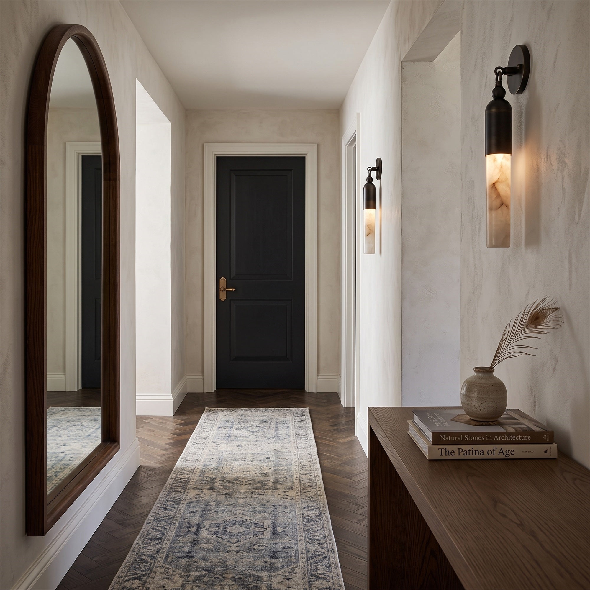 Oakcrest Alabaster Indoor Wall Light