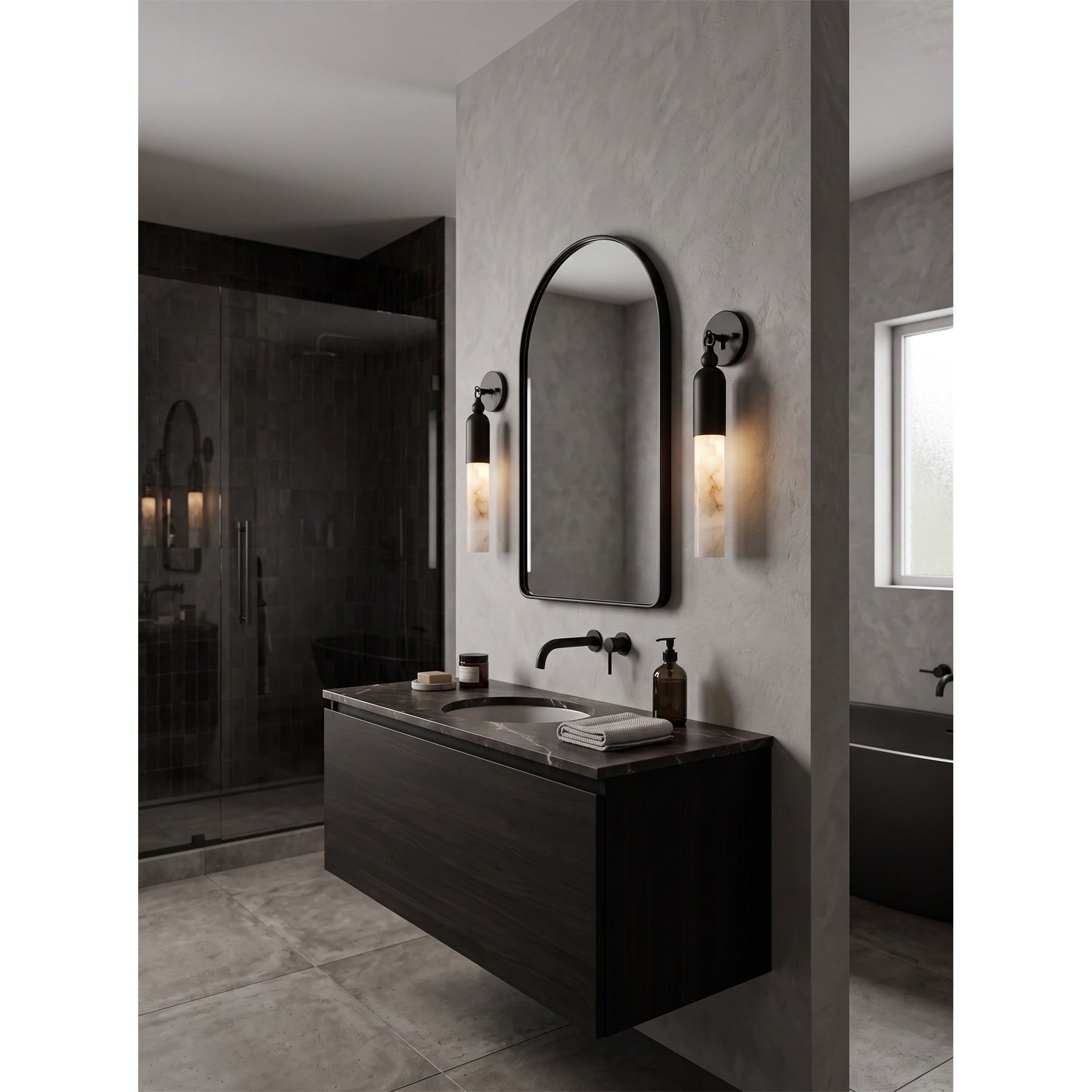 Oakcrest Alabaster Indoor Wall Light