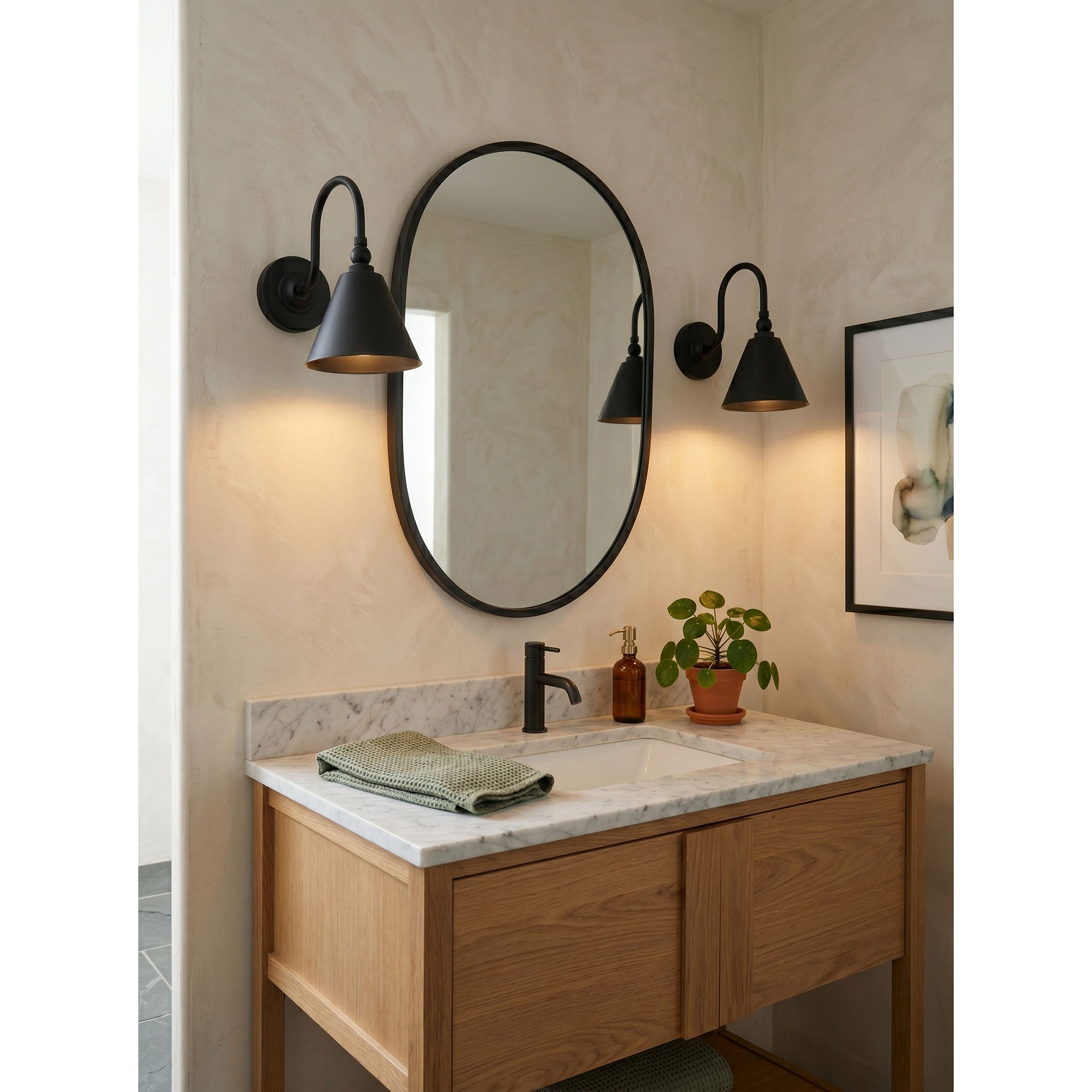 Forna Brass Wall Sconce
