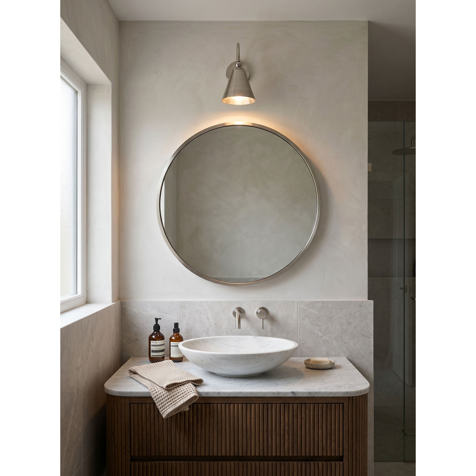 Forna Brass Wall Sconce