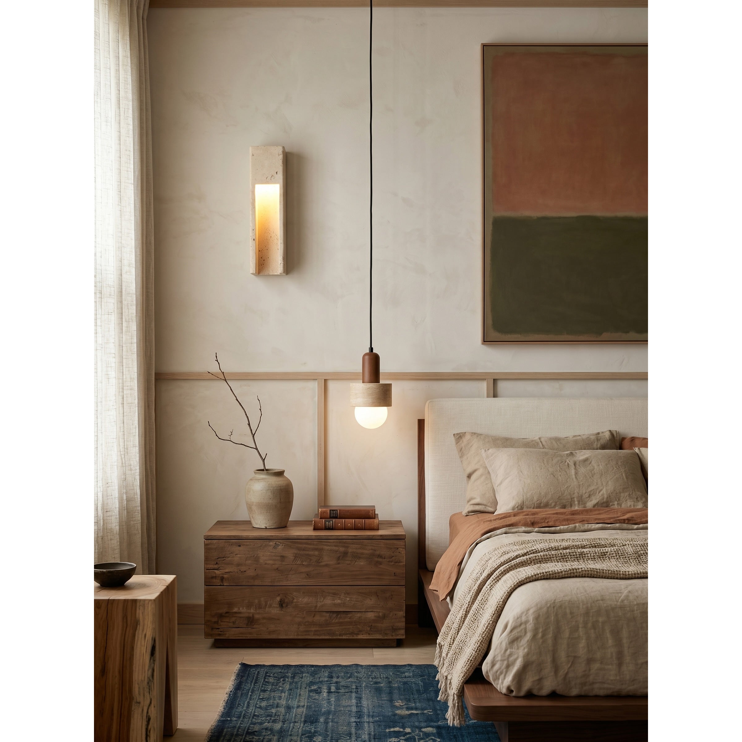 Graziano Travertine Wall Sconce