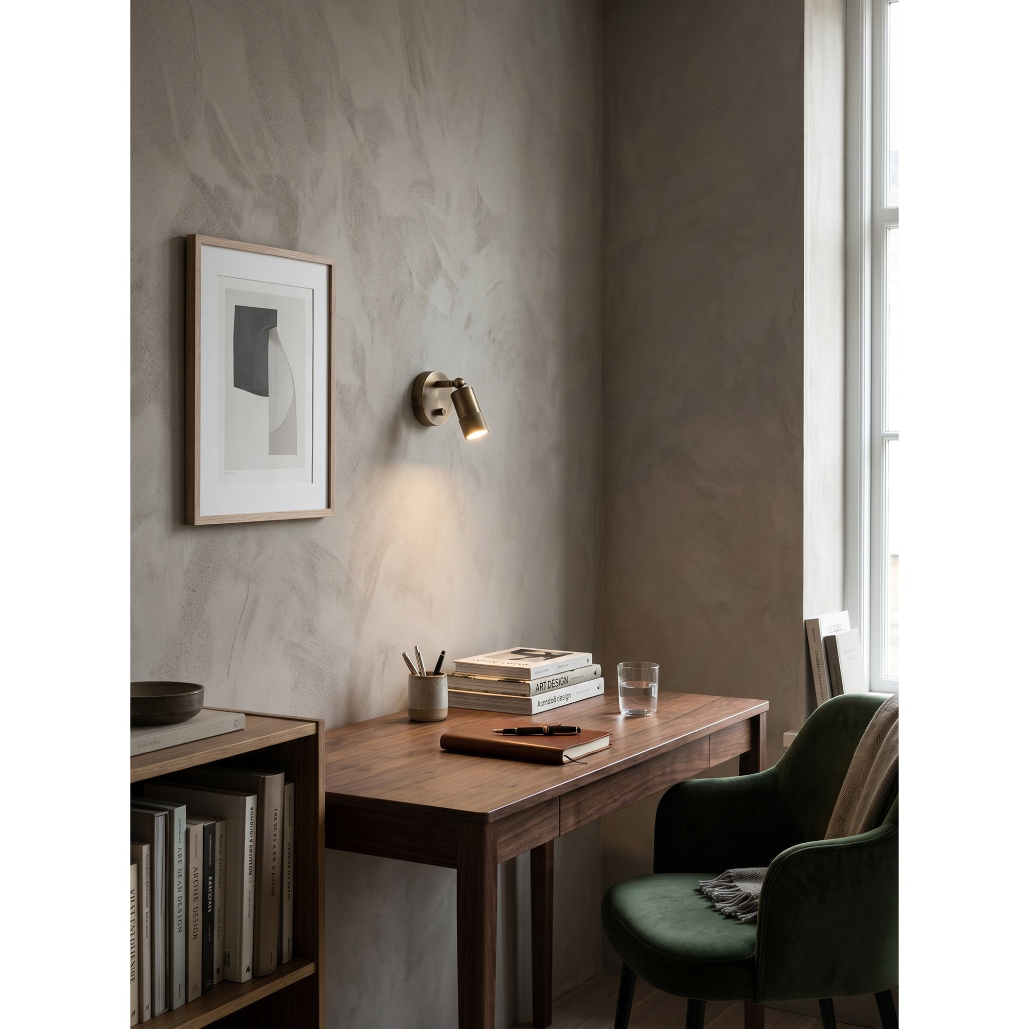 Ardencourt Brass Spotlight Indoor Wall Light
