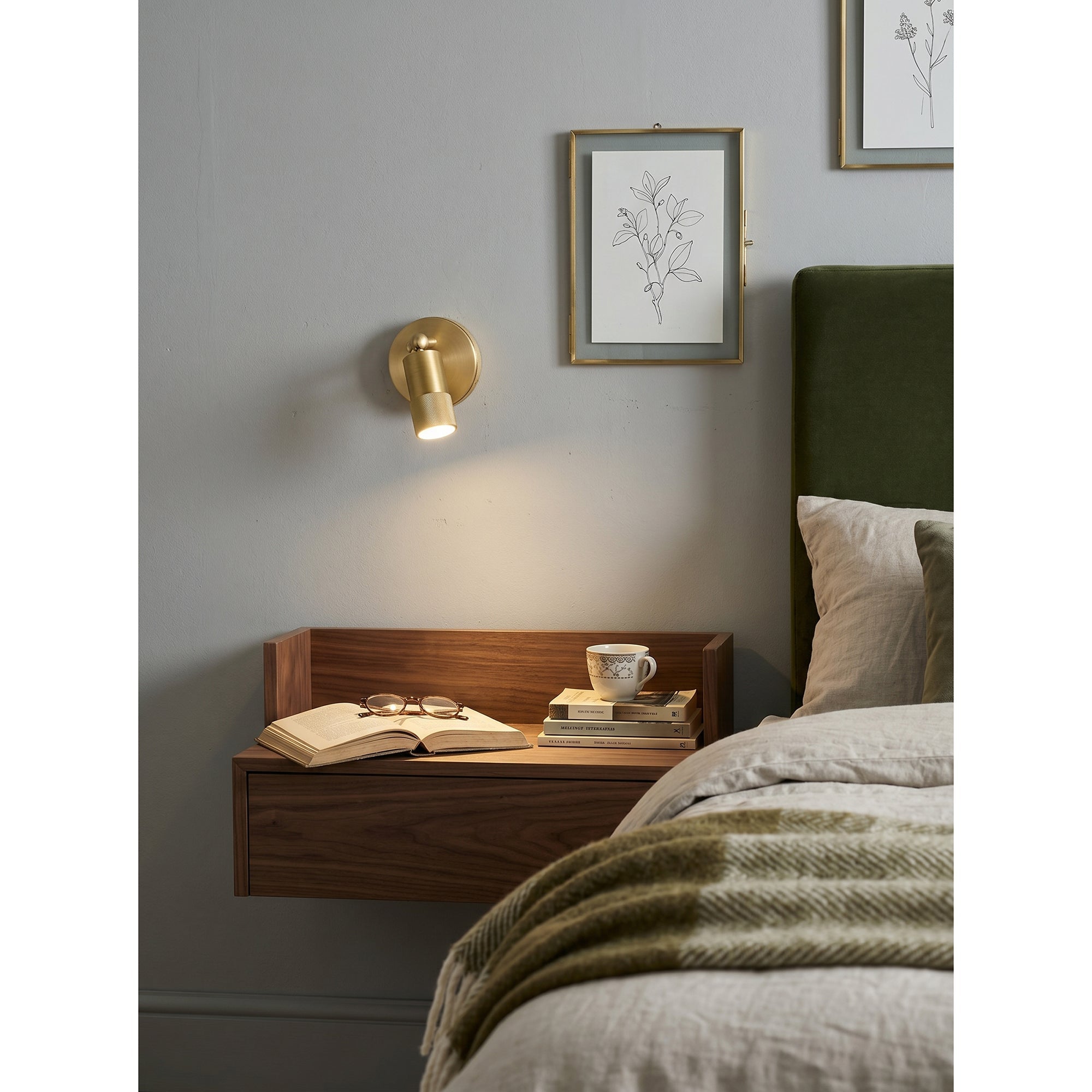 Ardencourt Brass Spotlight Indoor Wall Light