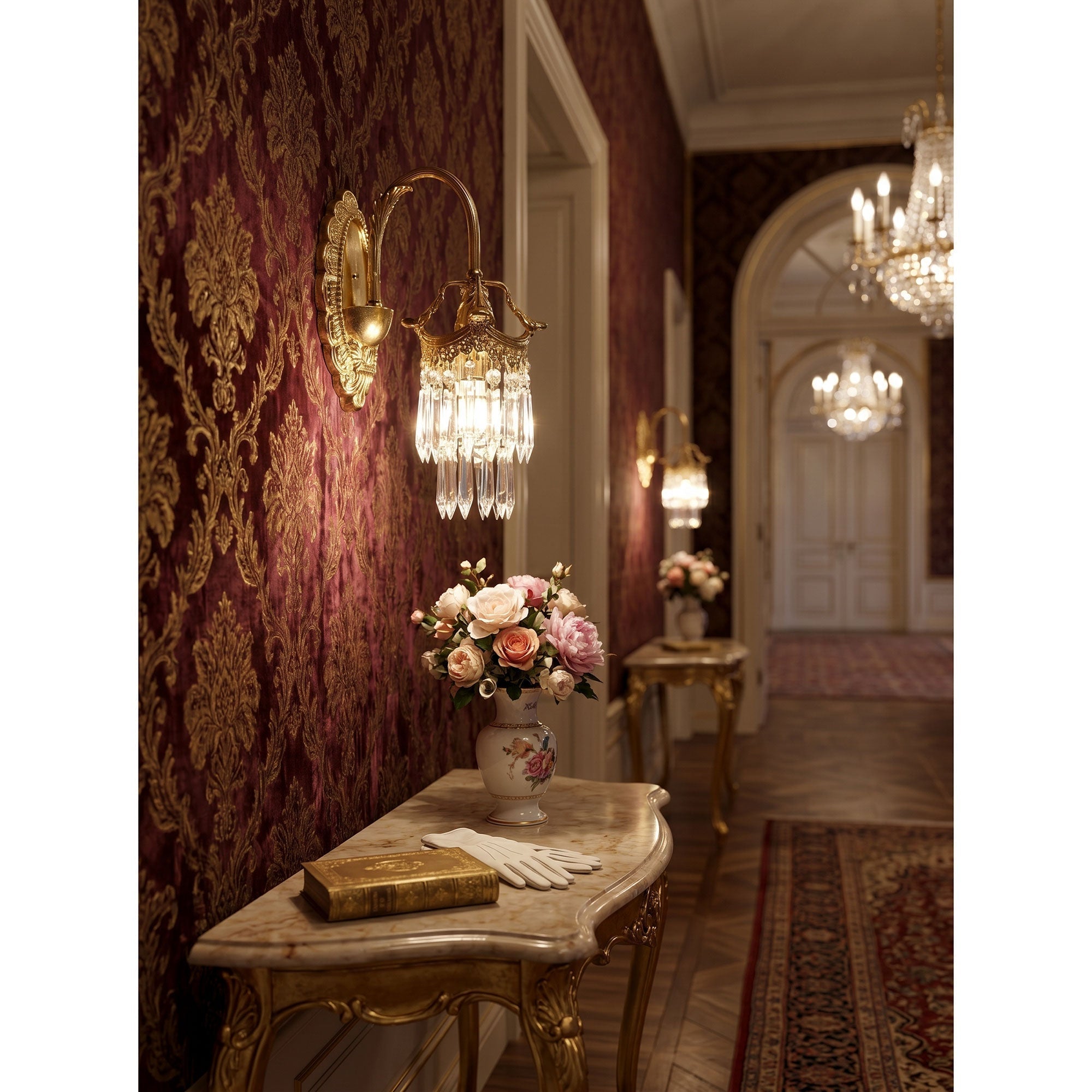 Mayfield Crystal Wall Sconces