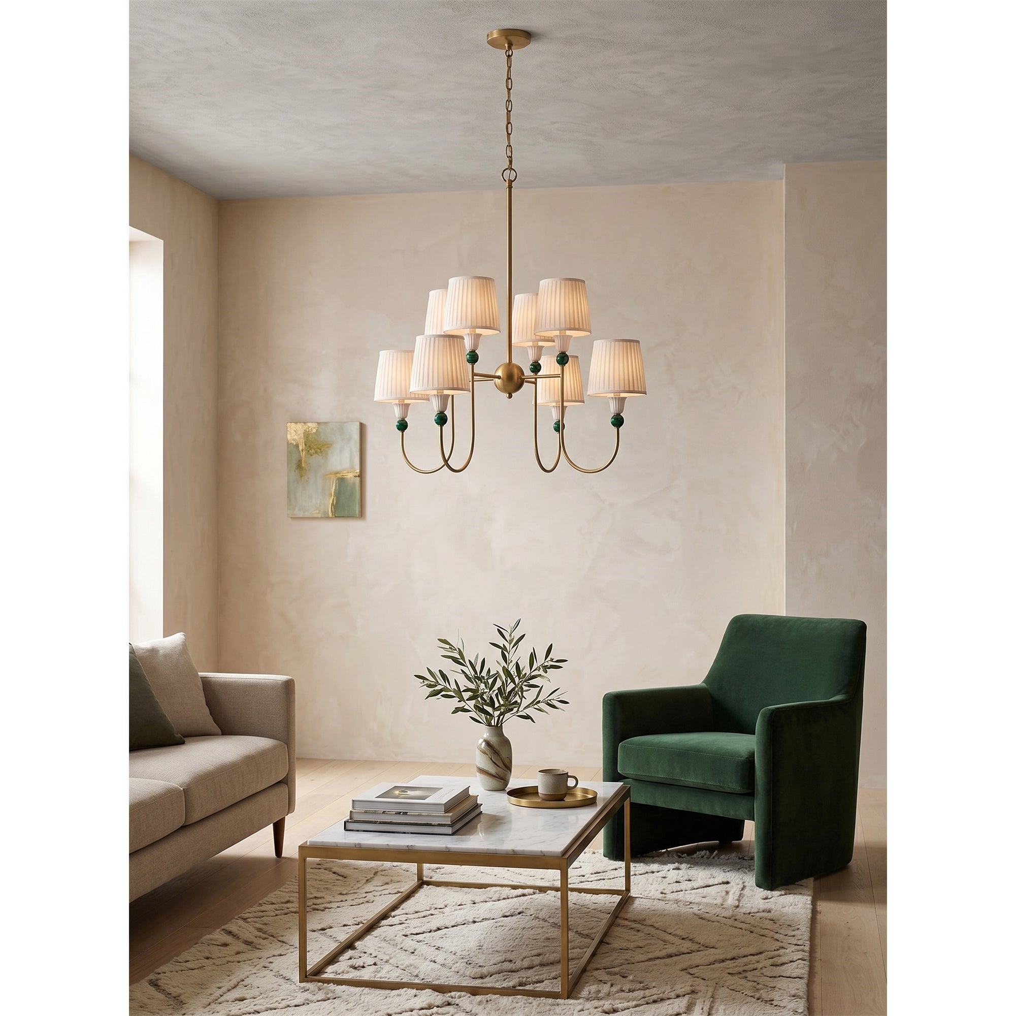 Weststone Brass Tiered Chandelier