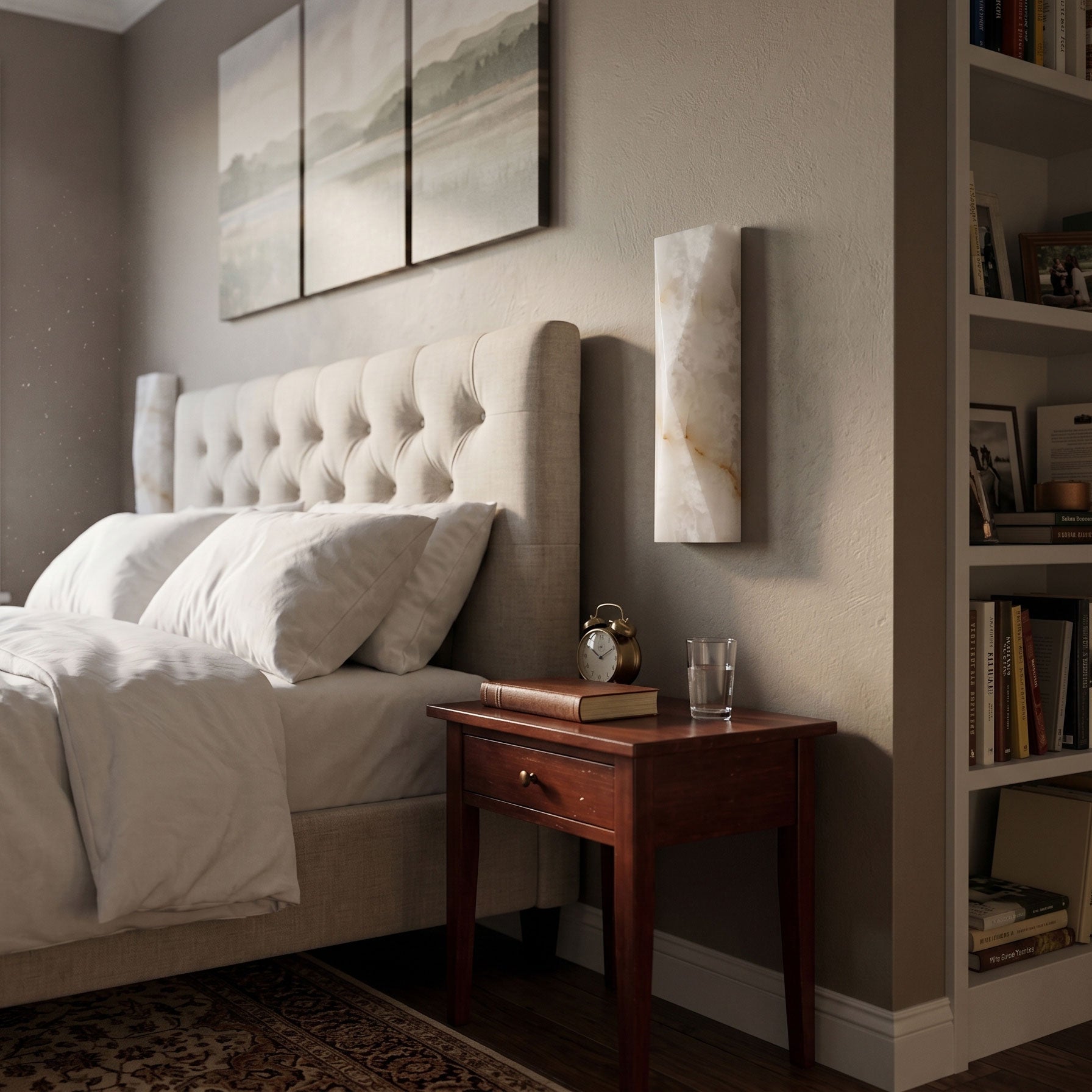 Delawood Alabaster Indoor Wall Light