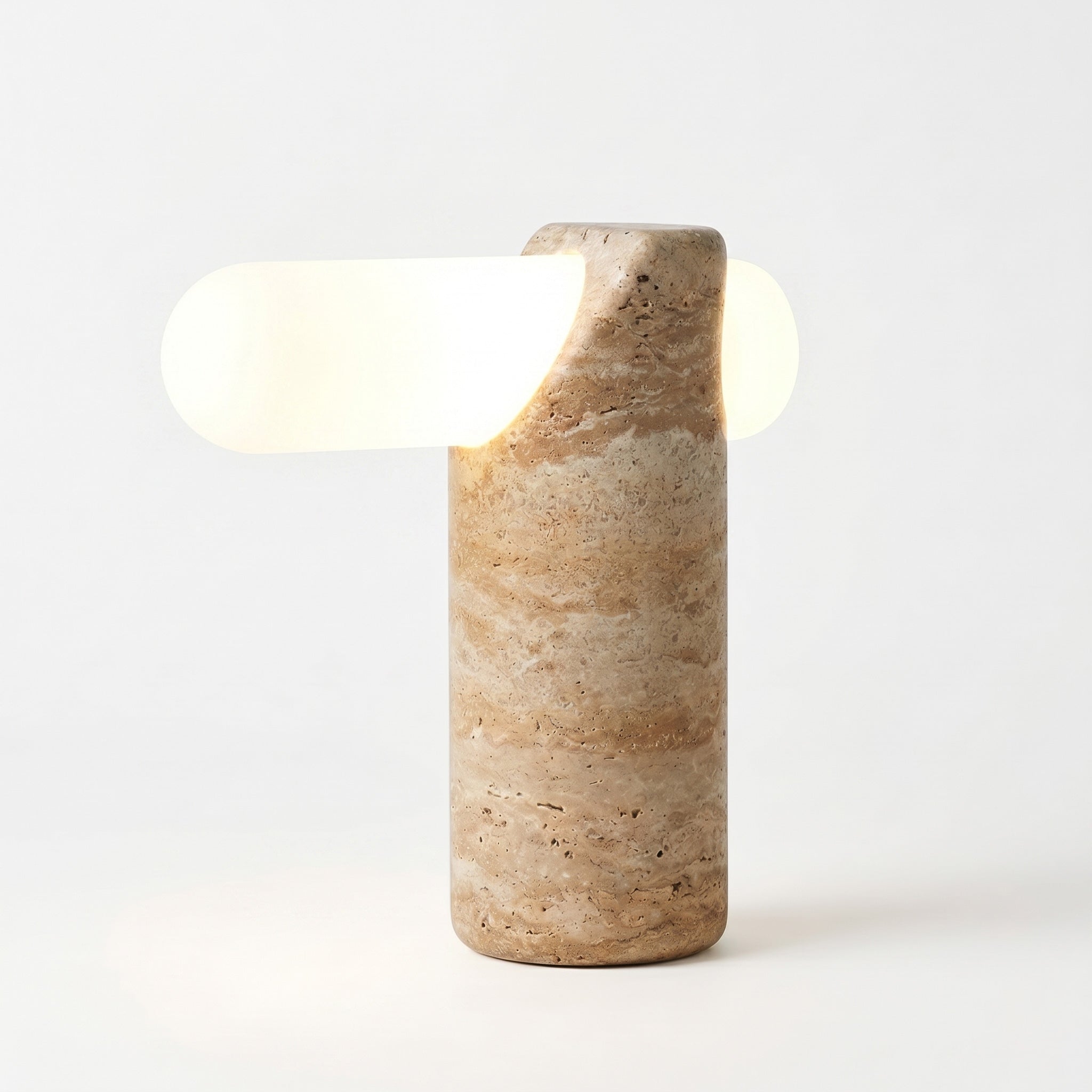 Marwen Travertine Table Lamp