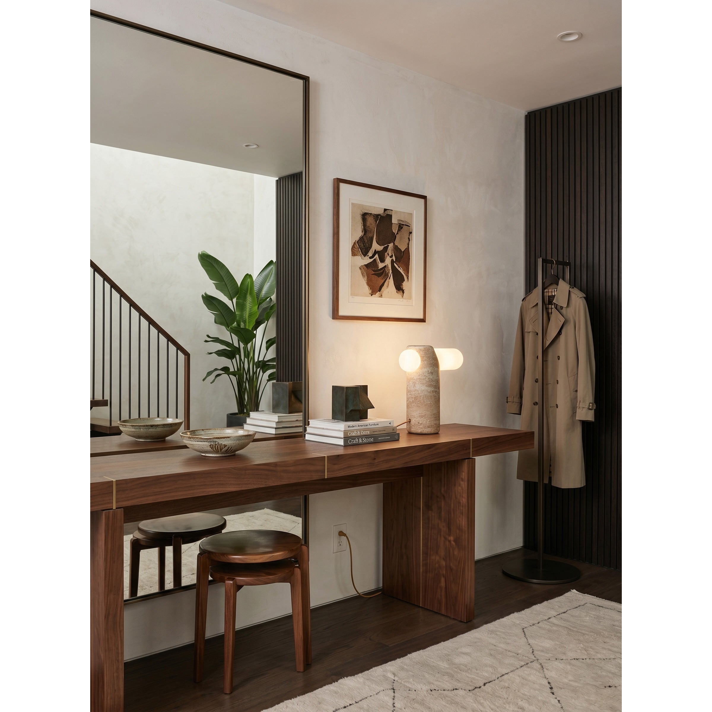 Marwen Travertine Table Lamp