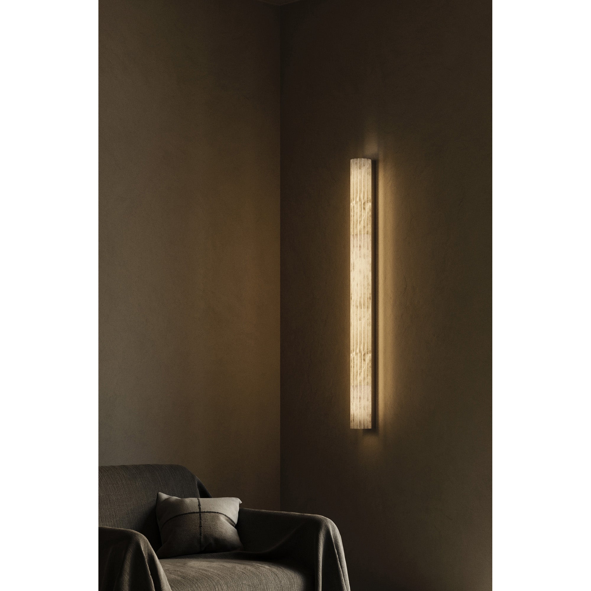 Wrenhaven Alabaster Roller Indoor Wall Light