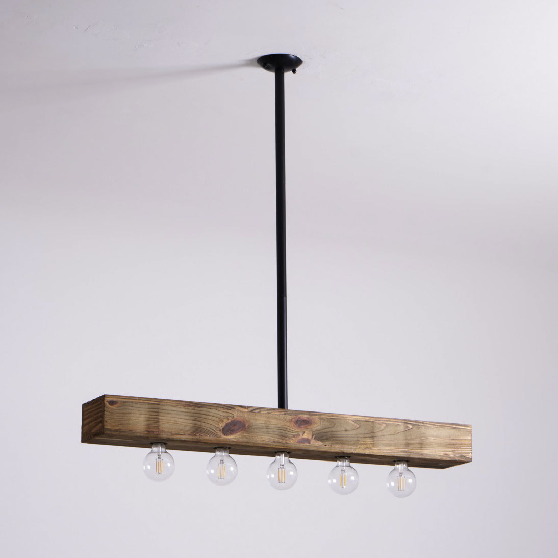 Ravenhaven Wood Beam Island Chandelier