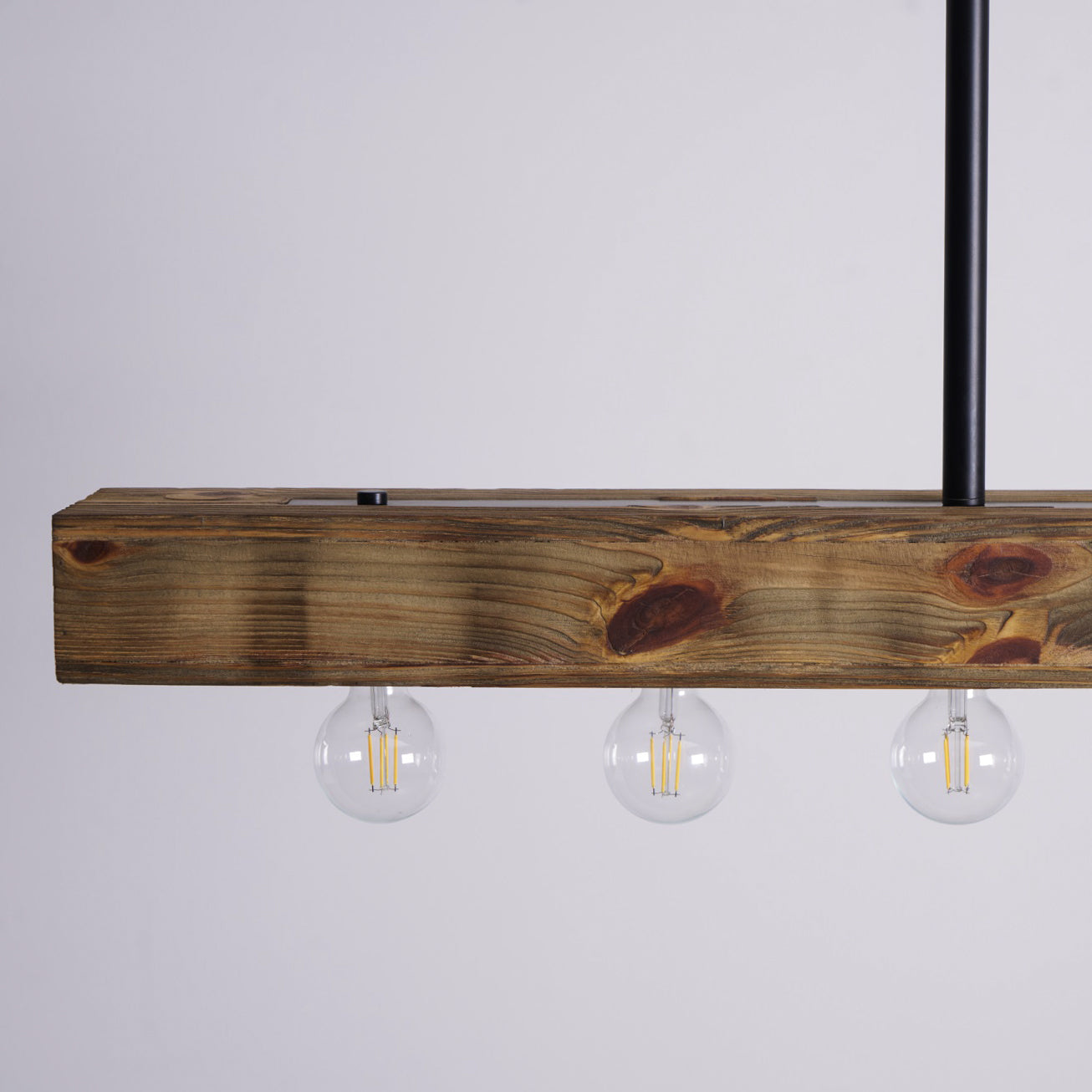 Ravenhaven Wood Beam Island Chandelier