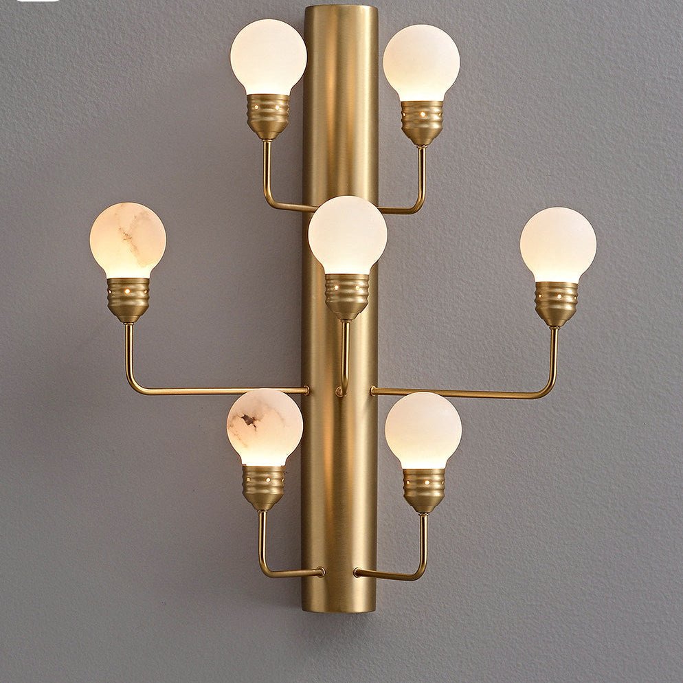 Albelina Alabaster Globe Wall Sconce