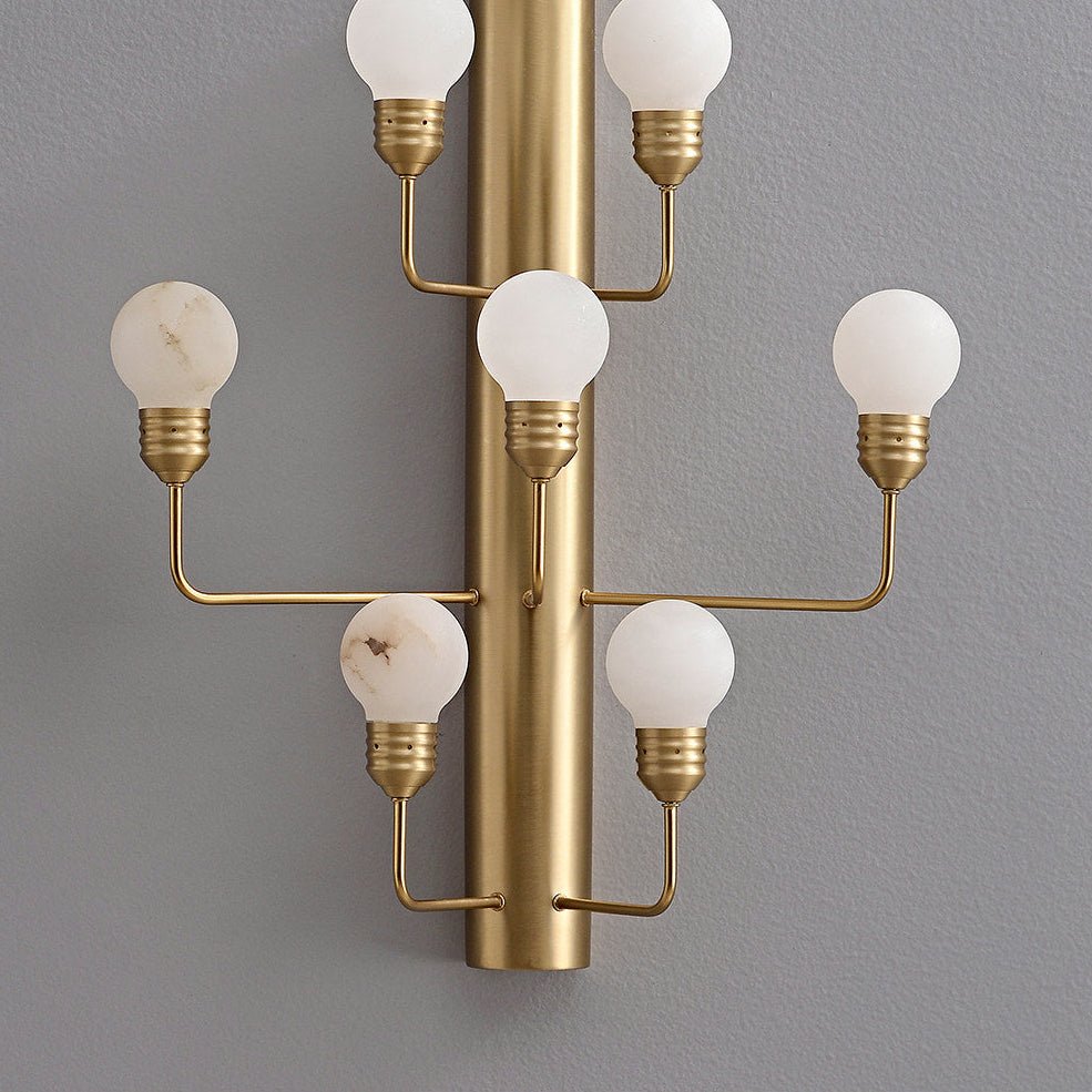 Albelina Alabaster Globe Wall Sconce