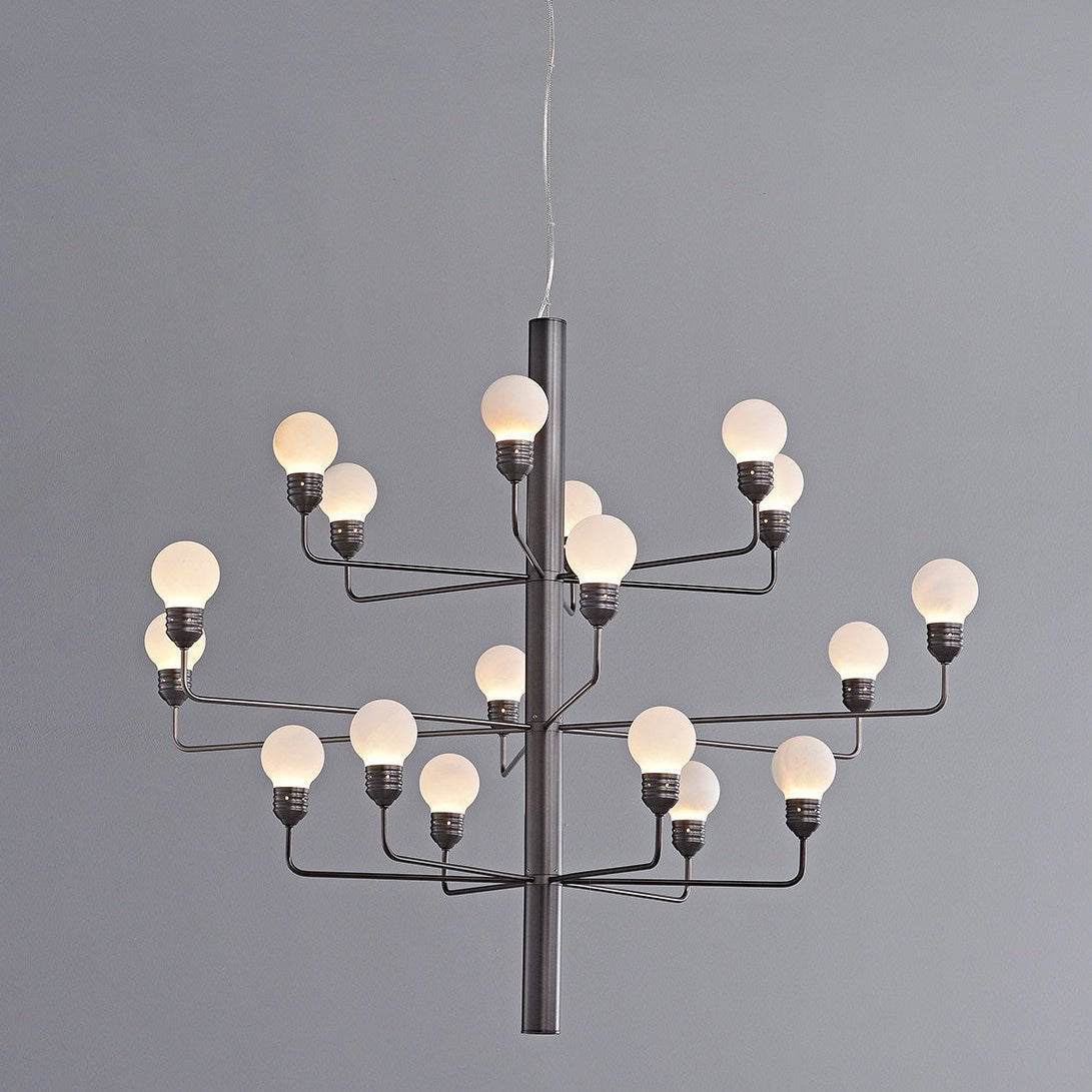 Alberaine Tiered Alabaster Globe Chandelier